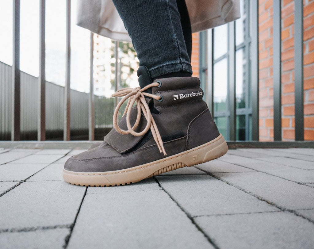 Barefoot Sneakers Barebarics Blizzard - Dark Chocolate Brown - Barefoot Shoe Store