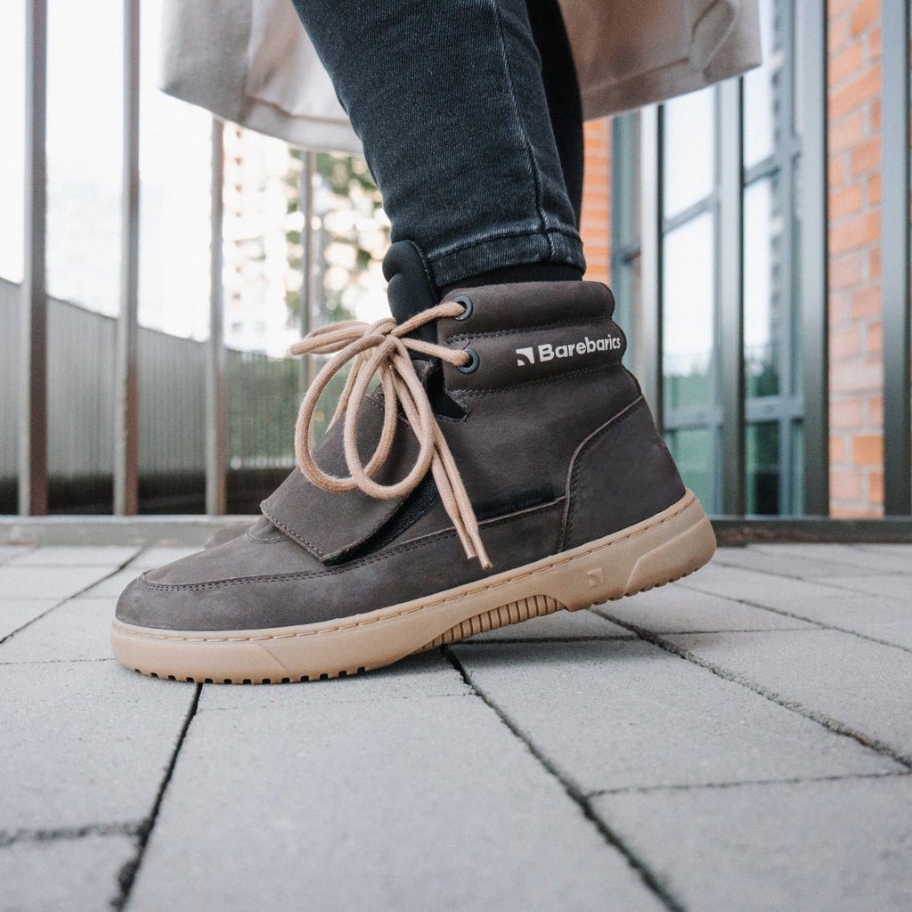 Barefoot Sneakers Barebarics Blizzard - Dark Chocolate Brown - Barefoot Shoe Store