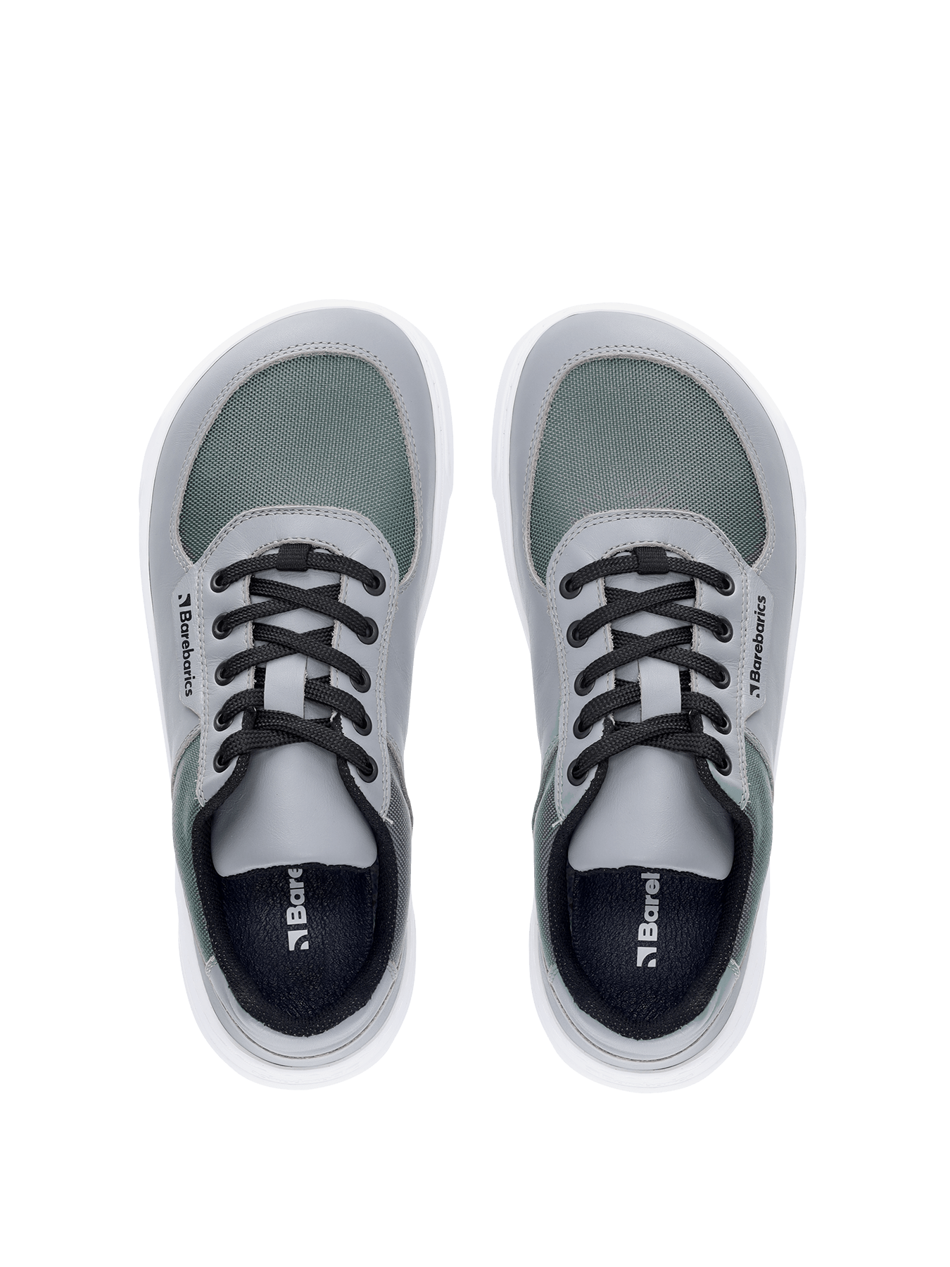 Barefoot Sneakers Barebarics Bravo - Grey & White - Barefoot Shoe Store