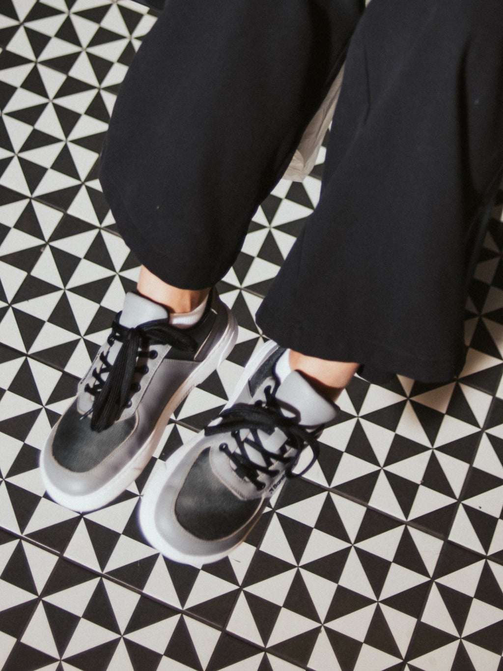 Barefoot Sneakers Barebarics Bravo - Grey & White - Barefoot Shoe Store