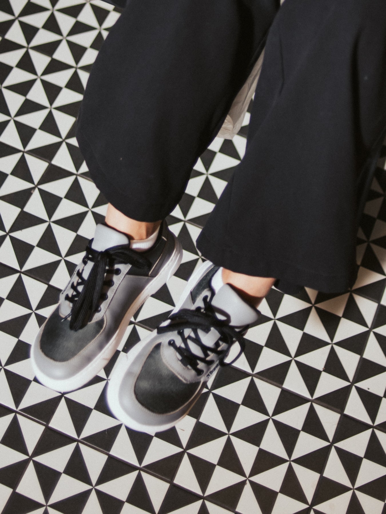 Barefoot Sneakers Barebarics Bravo - Grey & White - Barefoot Shoe Store