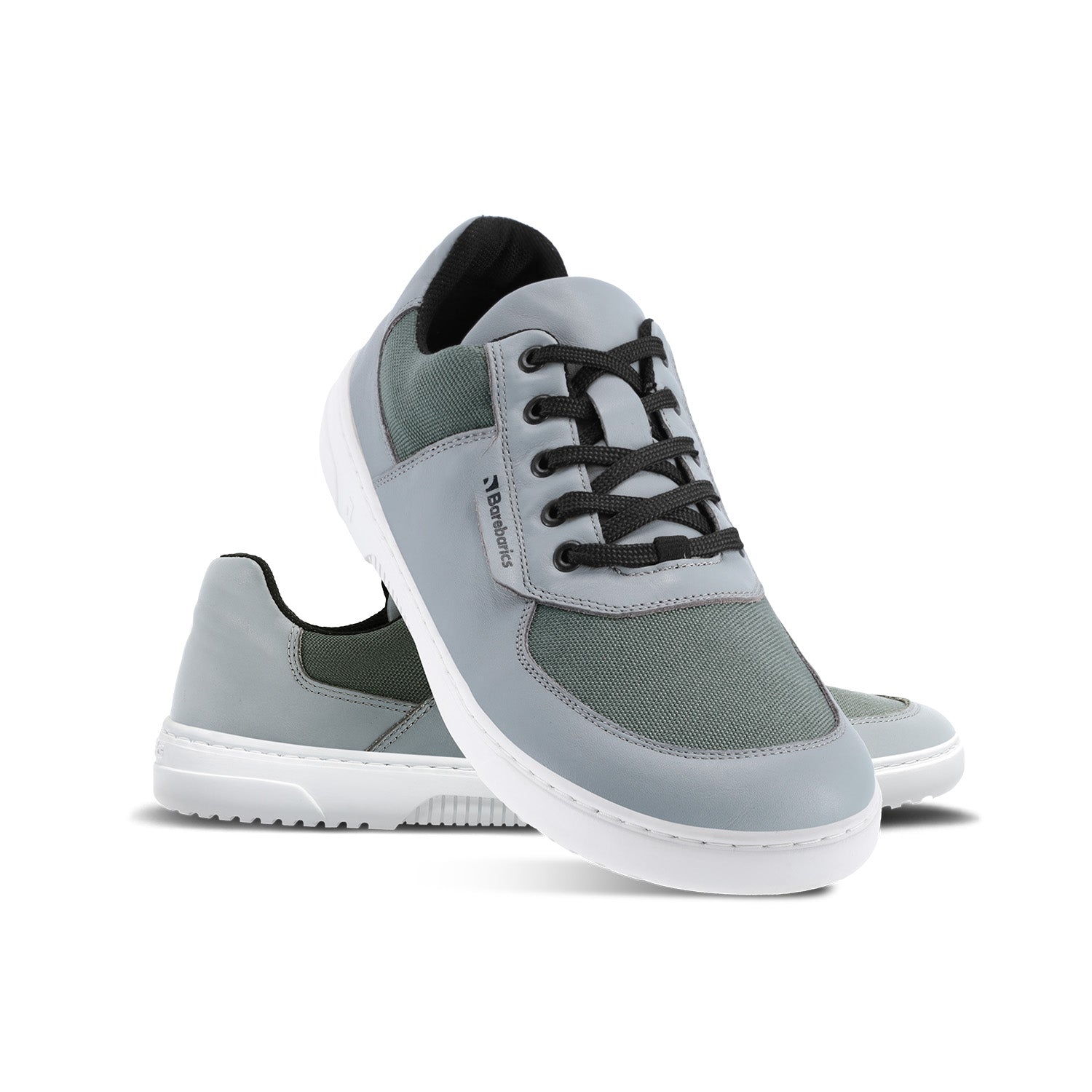 Barefoot Sneakers Barebarics Bravo - Grey & White - Barefoot Shoe Store