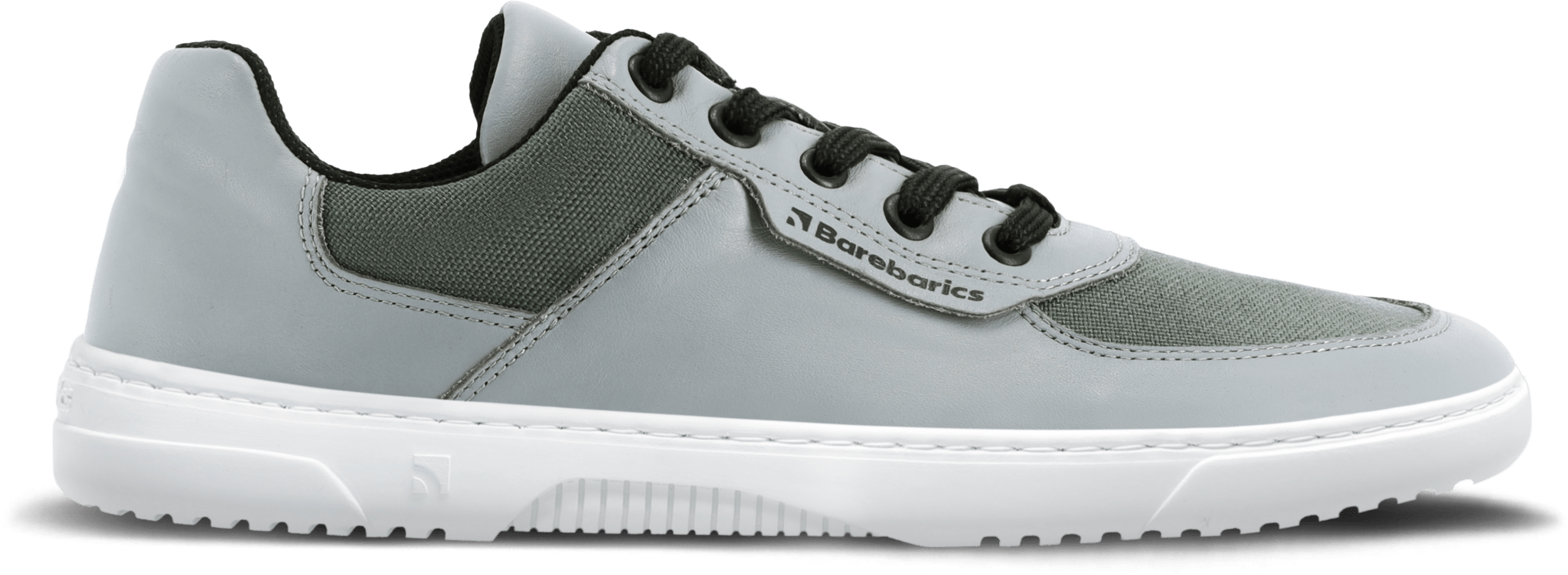 Barefoot Sneakers Barebarics Bravo - Grey & White - Barefoot Shoe Store
