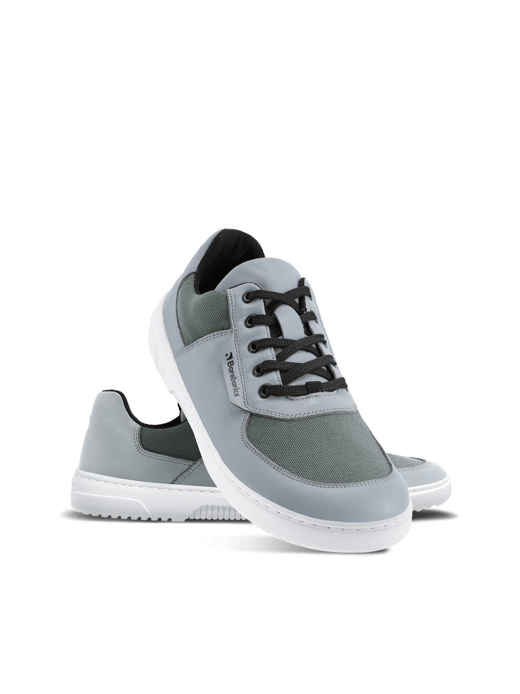 Barefoot Sneakers Barebarics Bravo - Grey & White - Barefoot Shoe Store