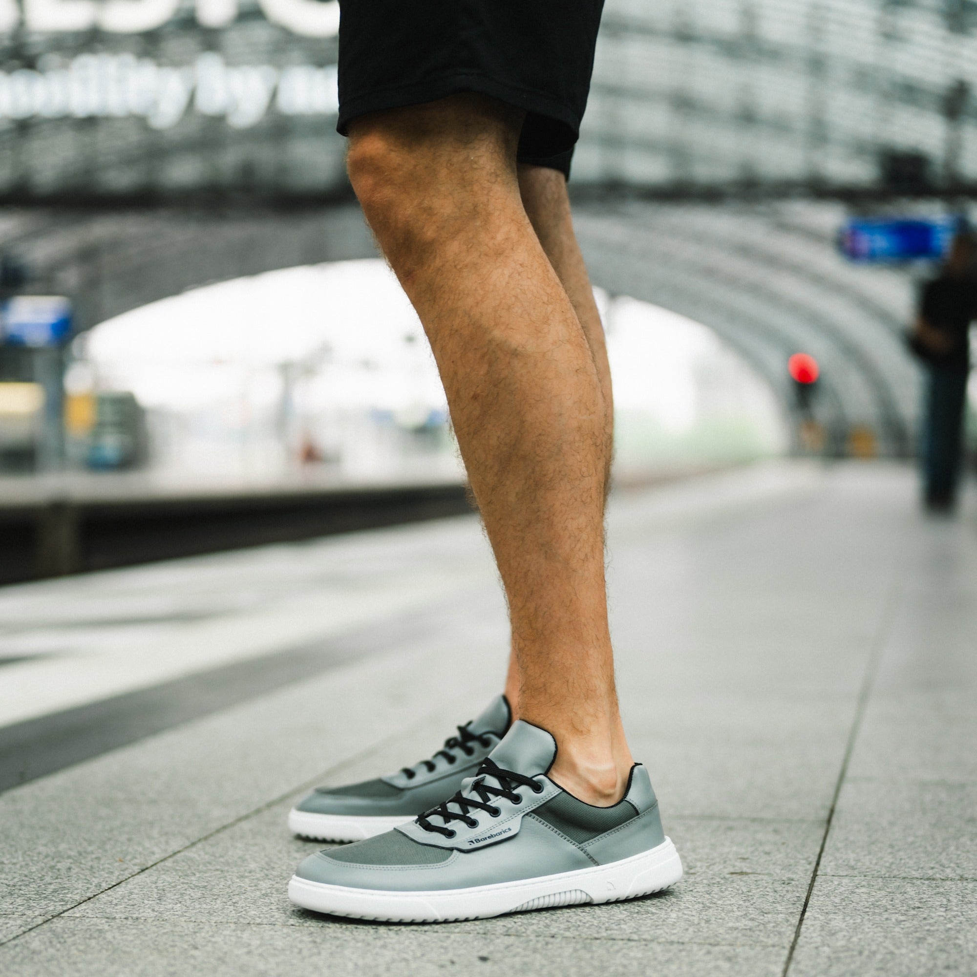 Barefoot Sneakers Barebarics Bravo - Grey & White - Barefoot Shoe Store