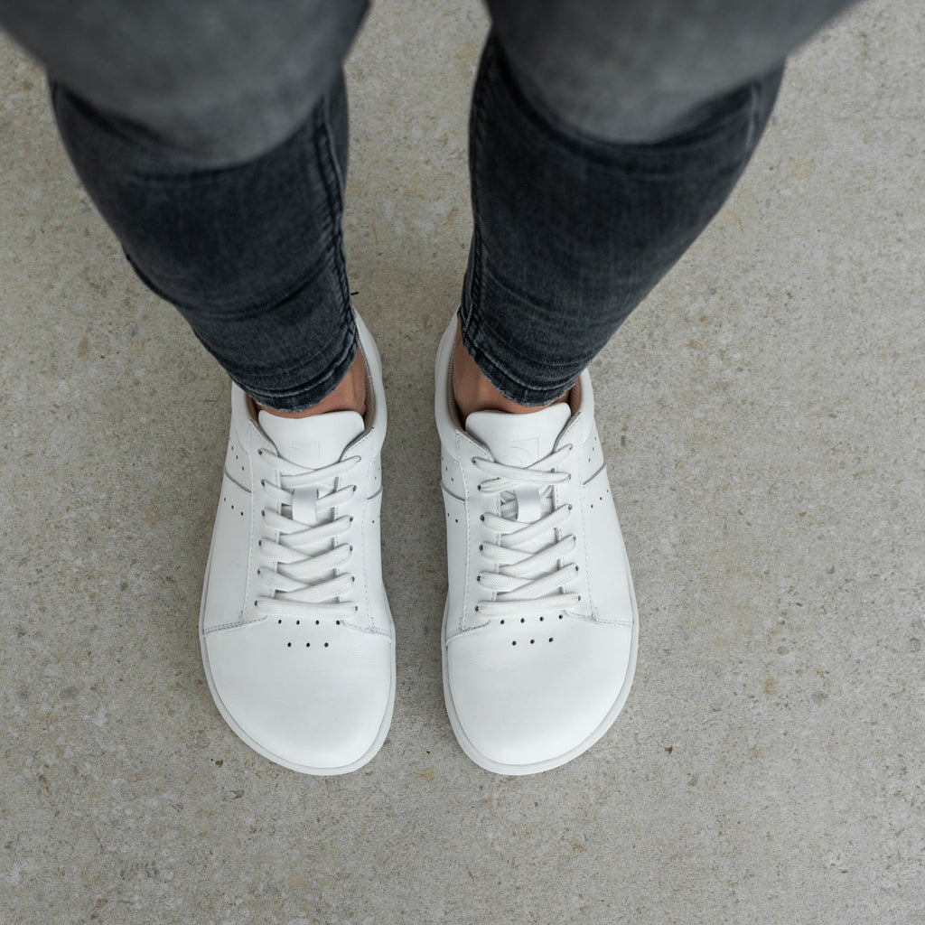 Barefoot Sneakers Barebarics Enigma - All White - Barefoot Shoe Store