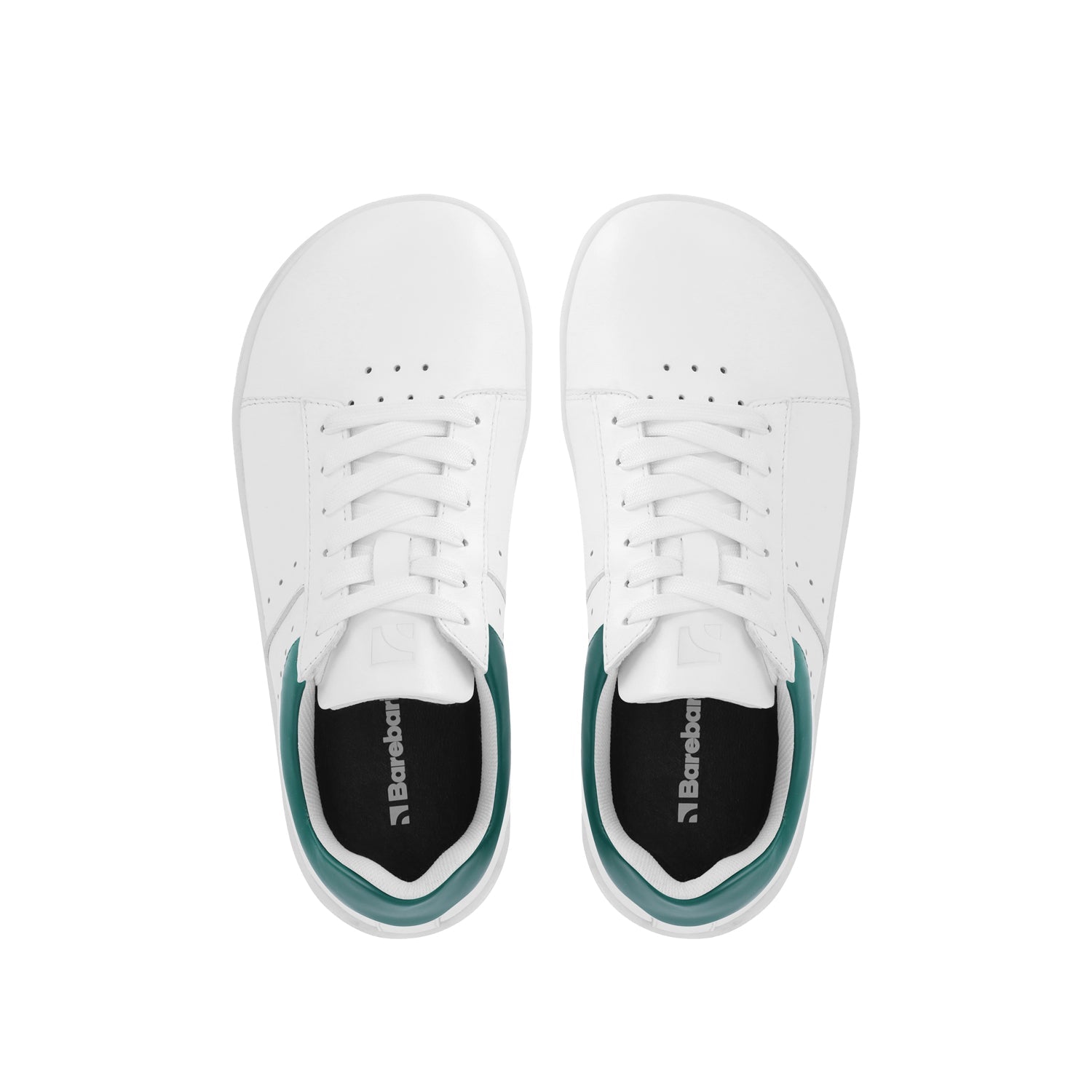 Barefoot Sneakers Barebarics Enigma - White & Dark Green - Barefoot Shoe Store
