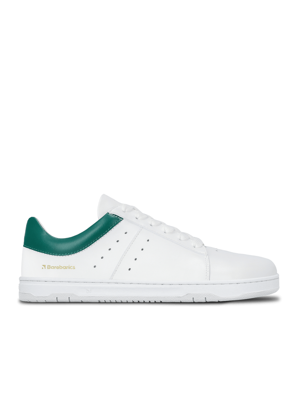 Barefoot Sneakers Barebarics Enigma - White & Dark Green - Barefoot Shoe Store