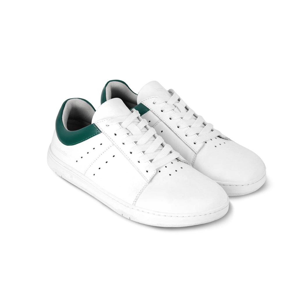 Barefoot Sneakers Barebarics Enigma - White & Dark Green - Barefoot Shoe Store