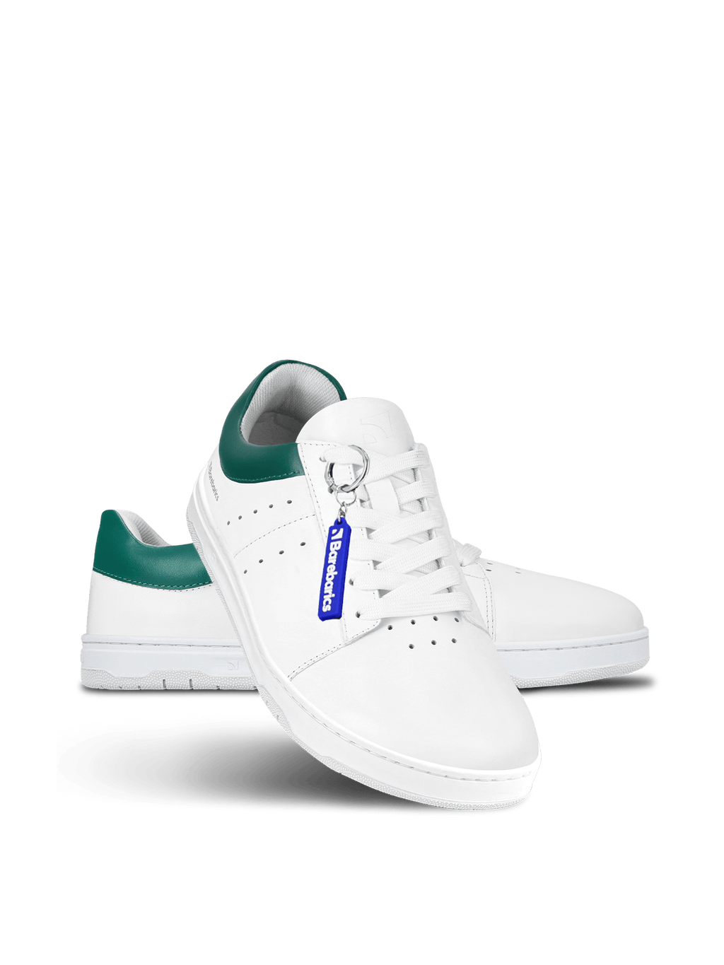 Barefoot Sneakers Barebarics Enigma - White & Dark Green - Barefoot Shoe Store