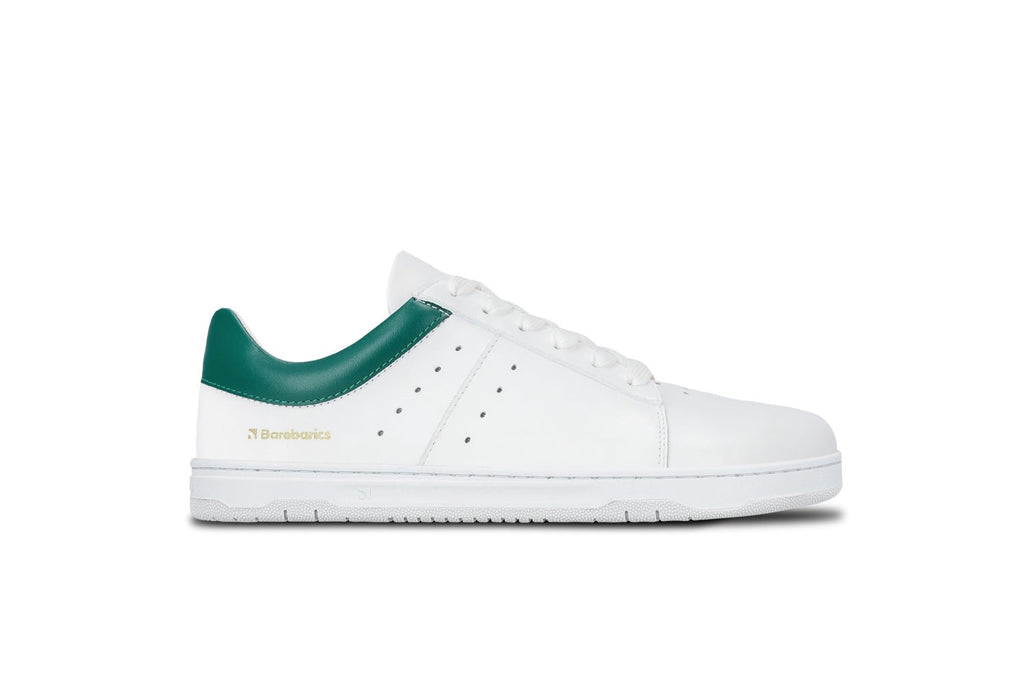 Barefoot Sneakers Barebarics Enigma - White & Dark Green - Barefoot Shoe Store