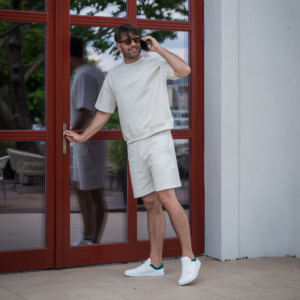 Barefoot Sneakers Barebarics Enigma - White & Dark Green - Barefoot Shoe Store