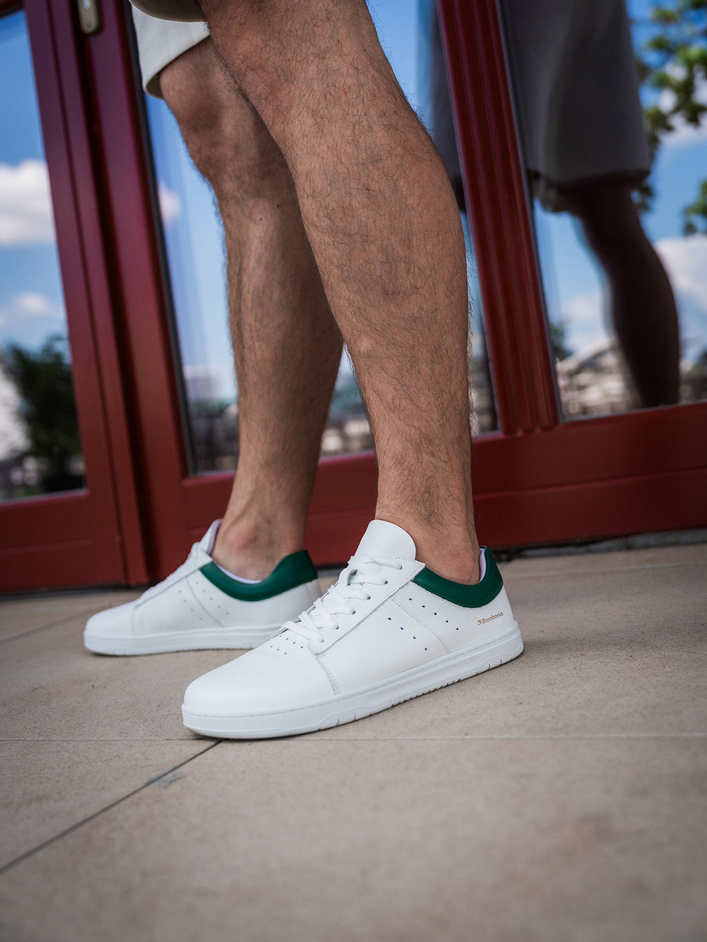 Barefoot Sneakers Barebarics Enigma - White & Dark Green - Barefoot Shoe Store