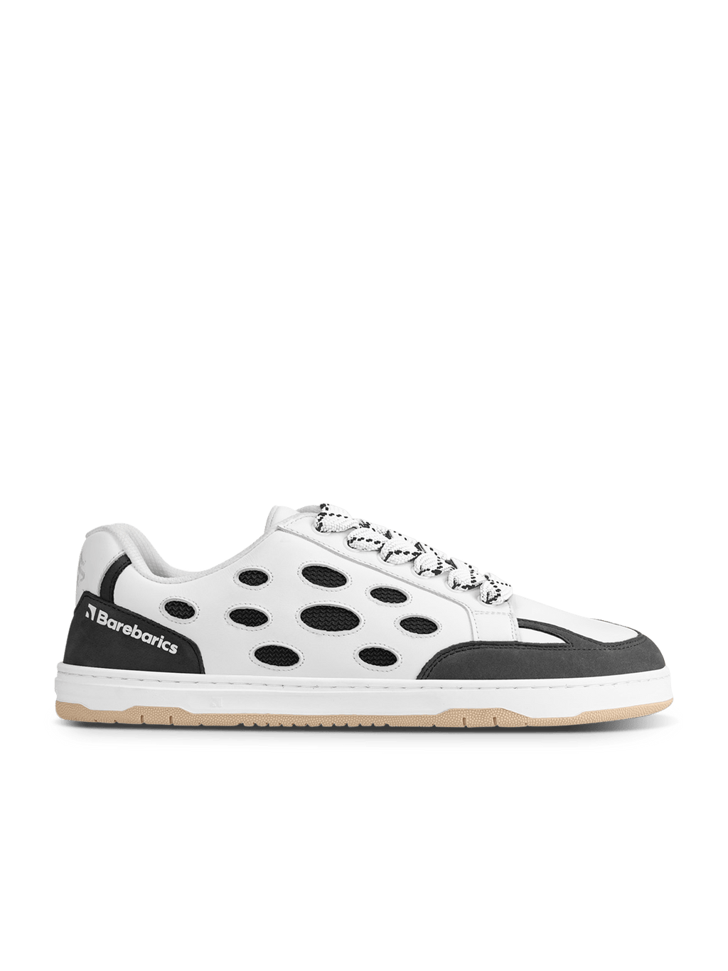 Barefoot Sneakers Barebarics Fusion - White & Charcoal - Barefoot Shoe Store