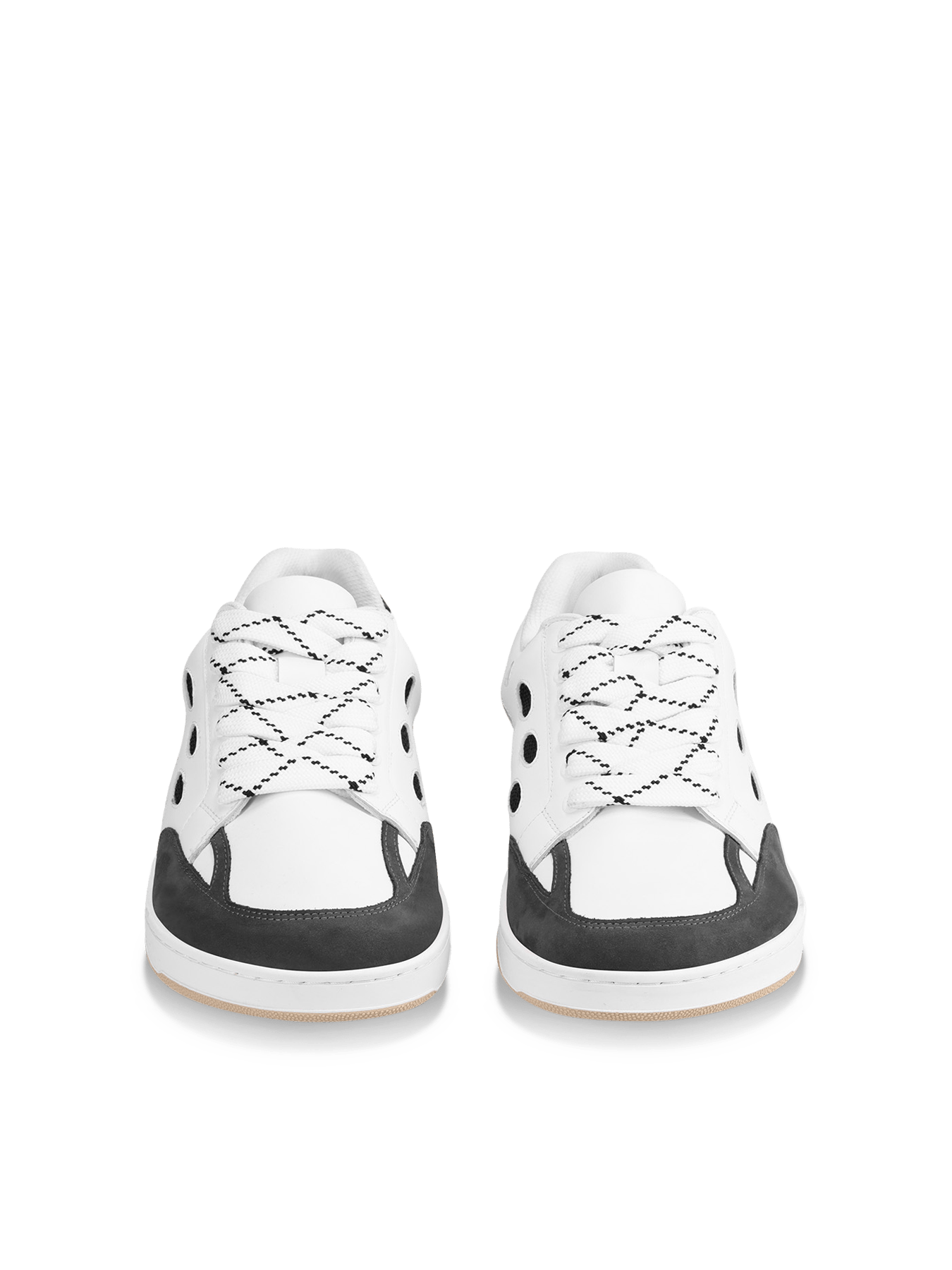 Barefoot Sneakers Barebarics Fusion - White & Charcoal - Barefoot Shoe Store