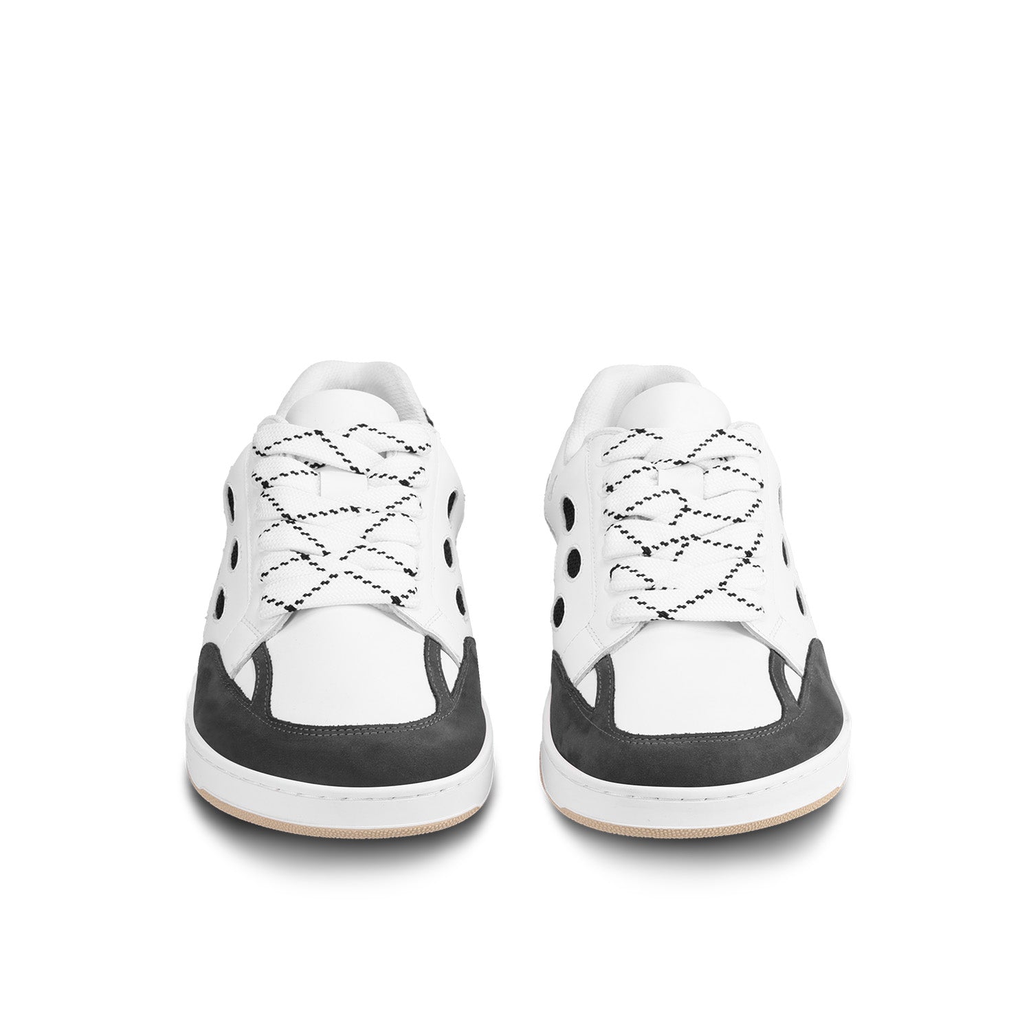 Barefoot Sneakers Barebarics Fusion - White & Charcoal - Barefoot Shoe Store
