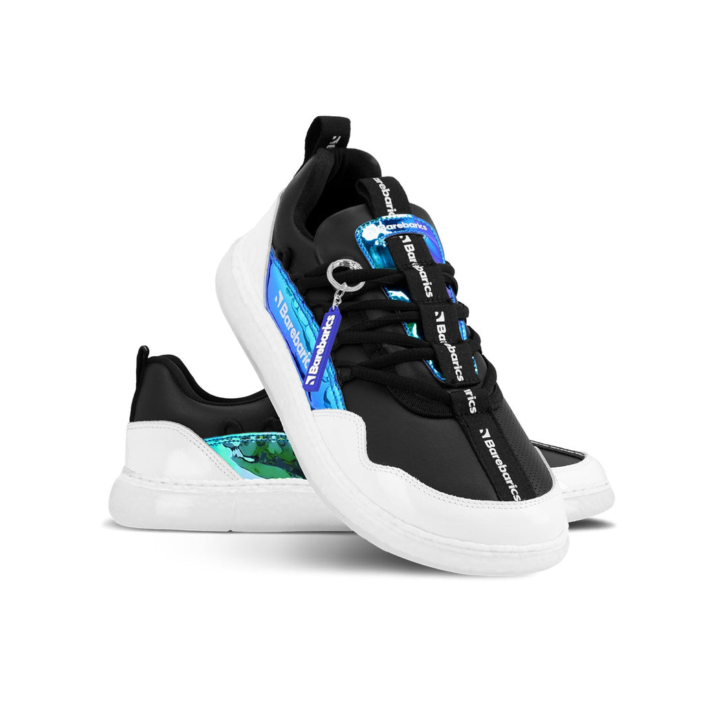 Barefoot Sneakers Barebarics Futura - Iridescent Black - Barefoot Shoe Store