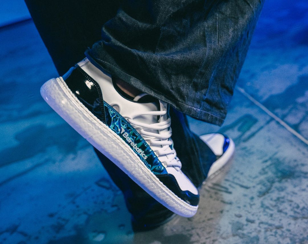 Barefoot Sneakers Barebarics Futura - Iridescent White - Barefoot Shoe Store