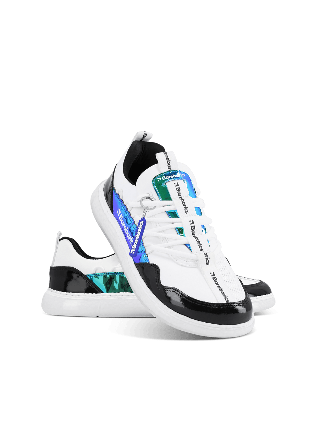 Barefoot Sneakers Barebarics Futura - Iridescent White - Barefoot Shoe Store