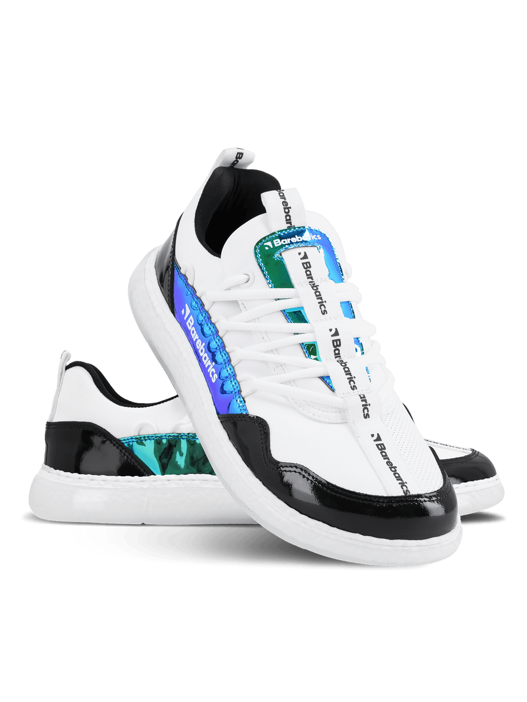 Barefoot Sneakers Barebarics Futura - Iridescent White - Barefoot Shoe Store