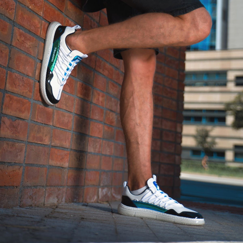 Barefoot Sneakers Barebarics Futura - Iridescent White - Barefoot Shoe Store