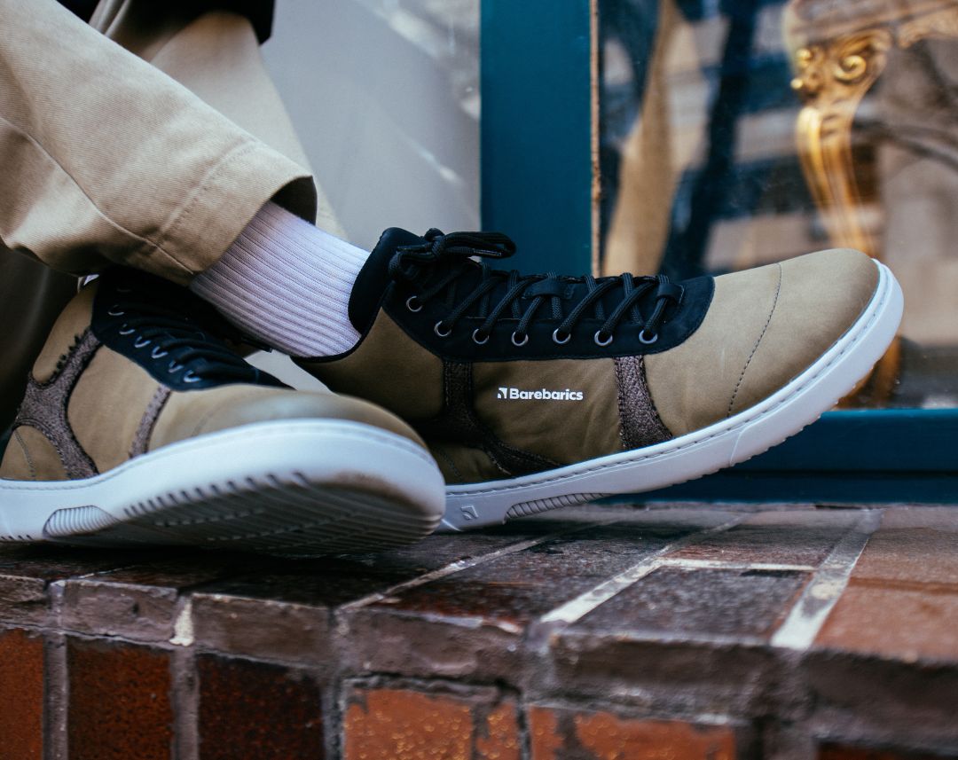 Barefoot Sneakers Barebarics - Hifly - Dark Green & Grey - Barefoot Shoe Store