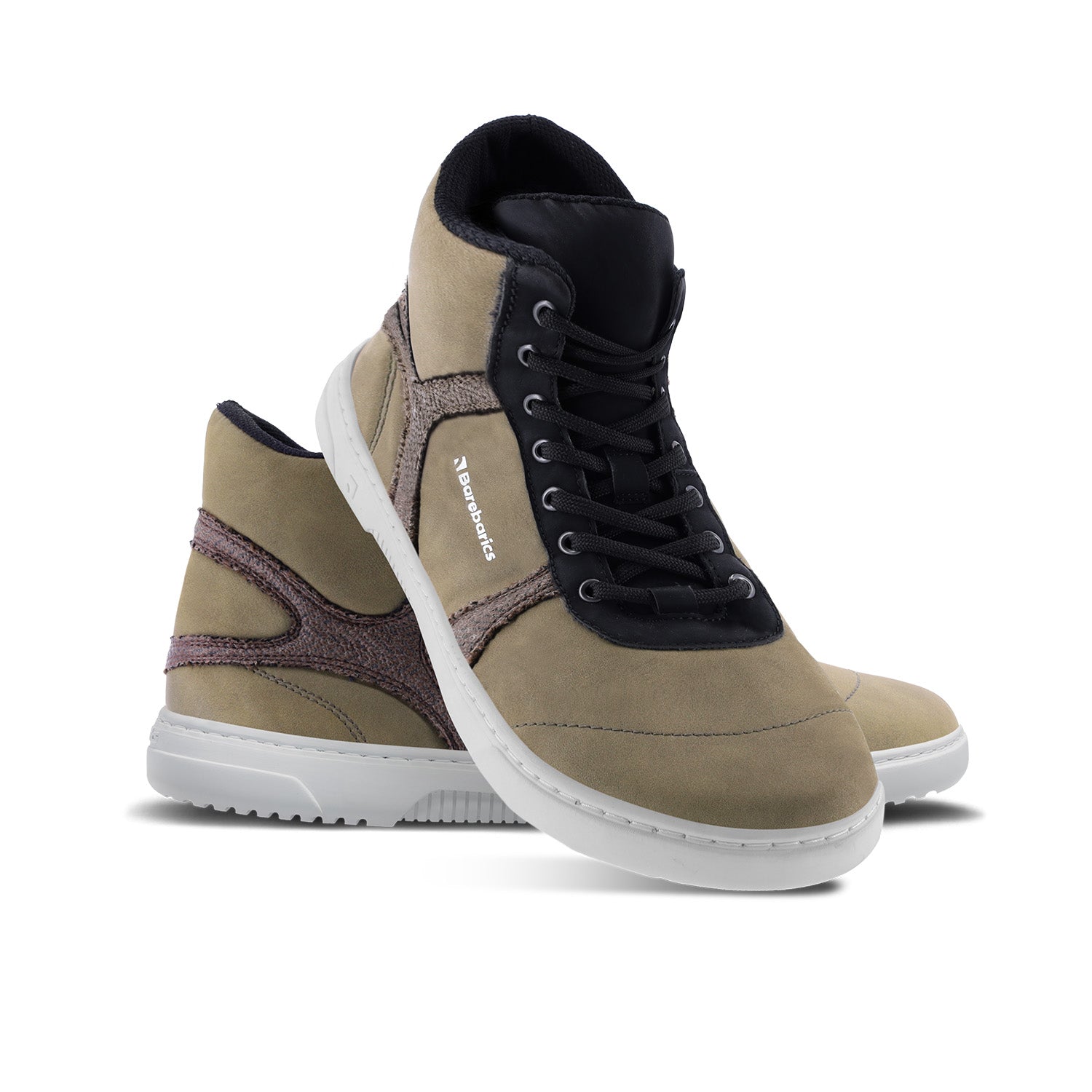 Barefoot Sneakers Barebarics - Hifly - Dark Green & Grey - Barefoot Shoe Store