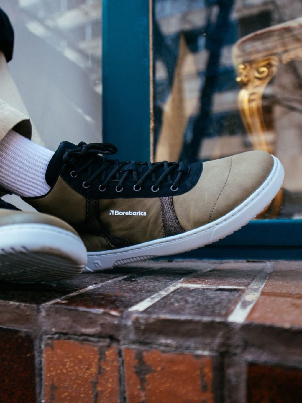 Barefoot Sneakers Barebarics - Hifly - Dark Green & Grey - Barefoot Shoe Store