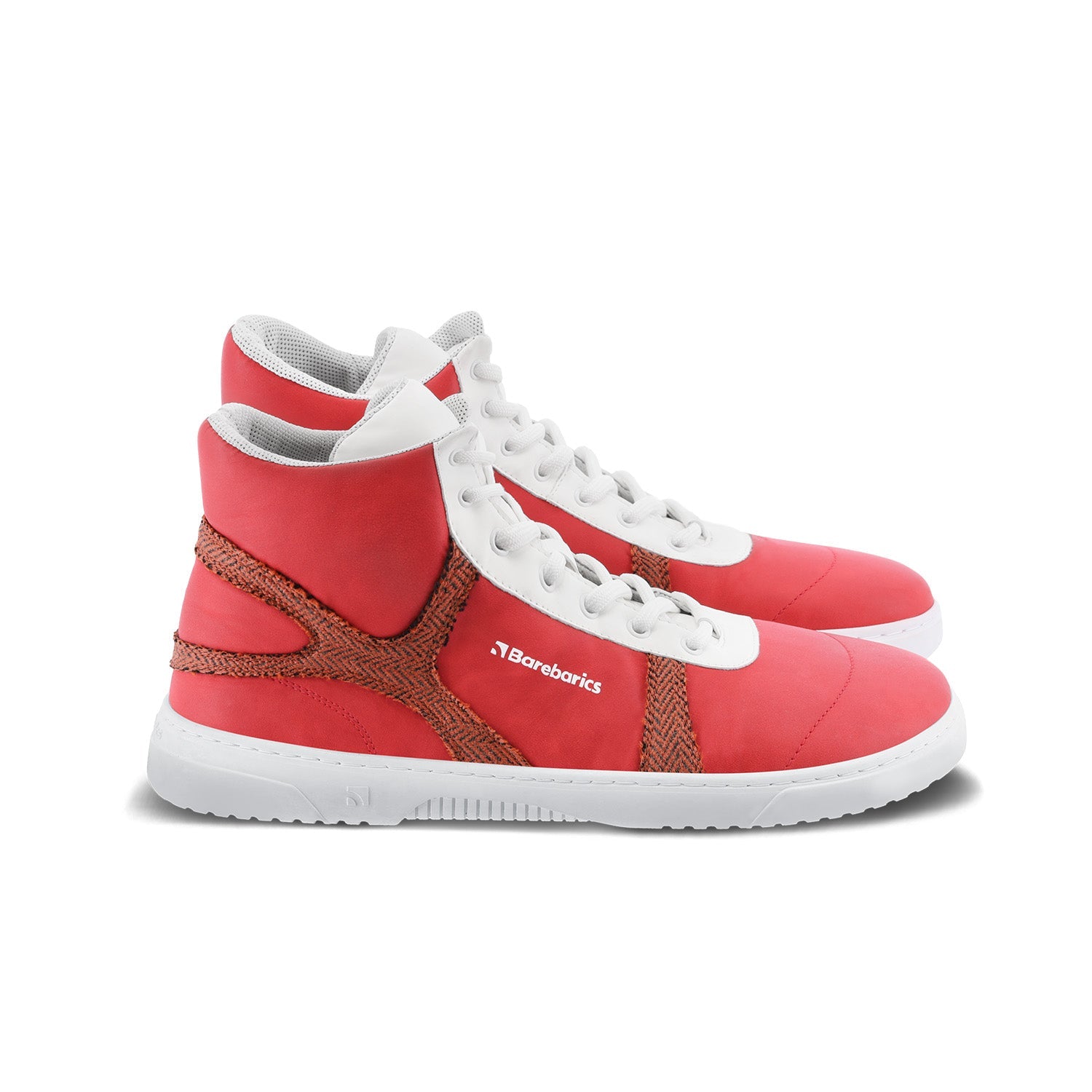 Barefoot Sneakers Barebarics - Hifly - Red & White - Barefoot Shoe Store