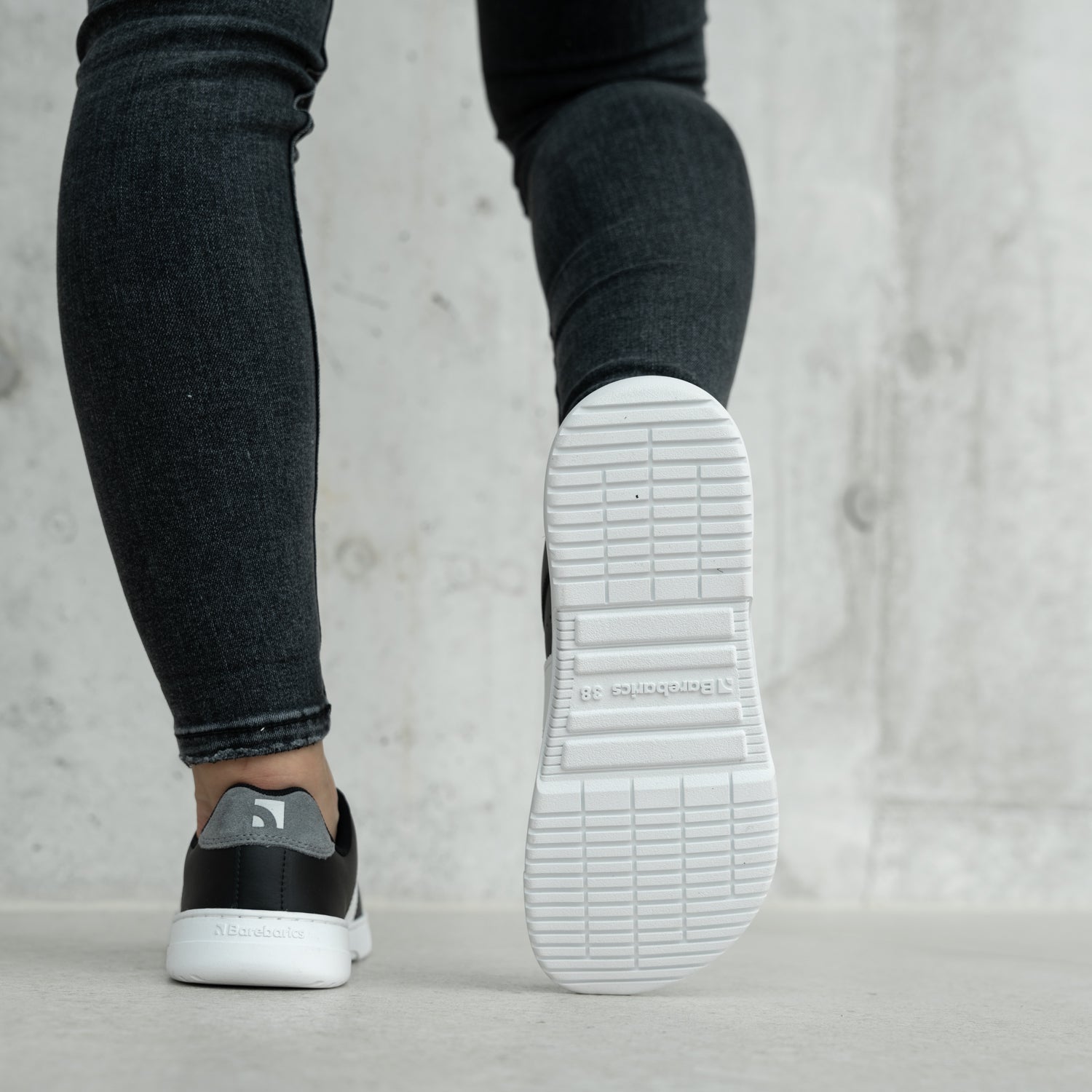 Barefoot Sneakers Barebarics Icara - Black & Dark Grey - Barefoot Shoe Store