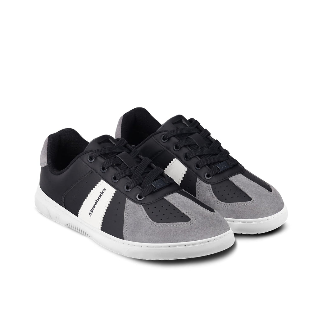 Barefoot Sneakers Barebarics Icara - Black & Dark Grey - Barefoot Shoe Store