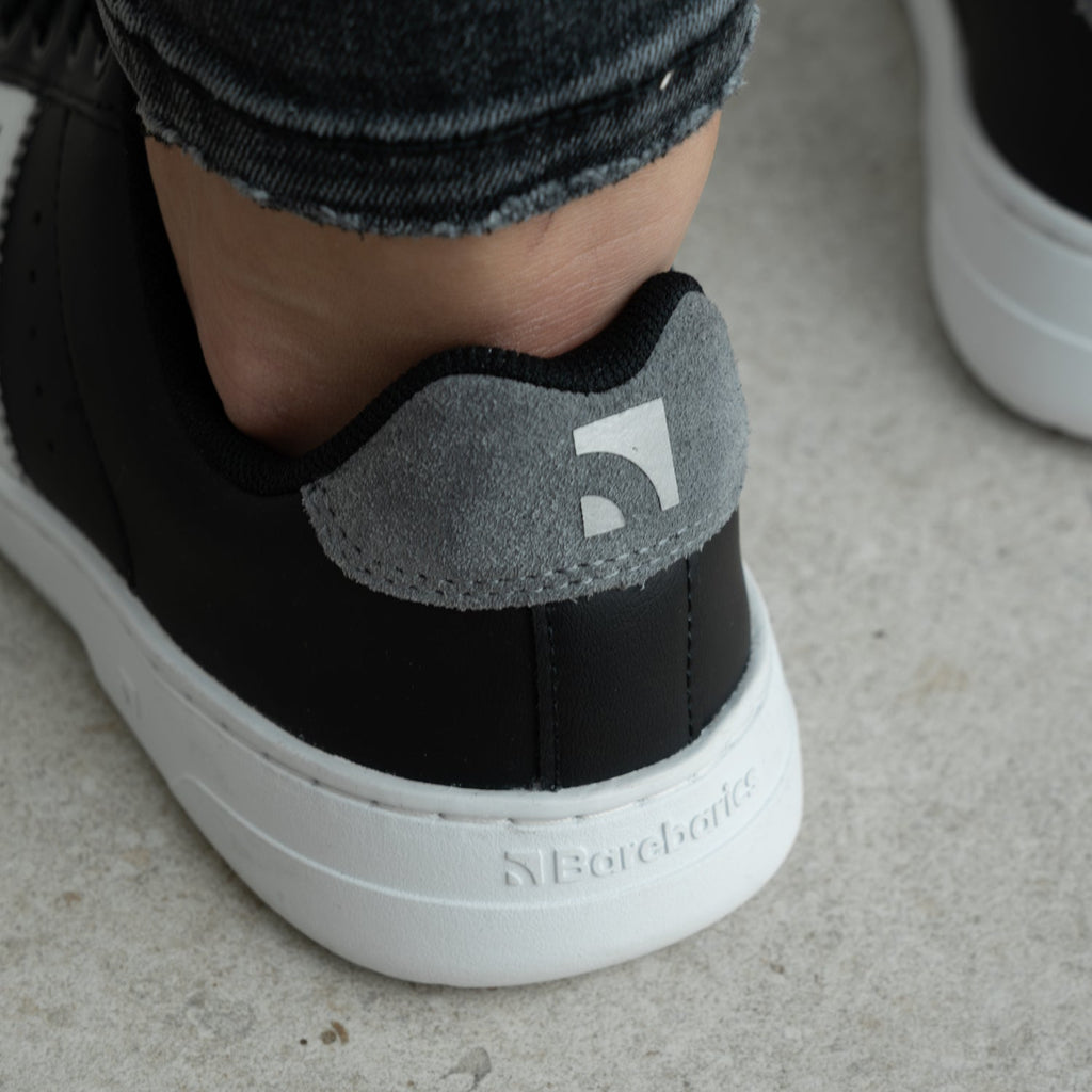 Barefoot Sneakers Barebarics Icara - Black & Dark Grey - Barefoot Shoe Store
