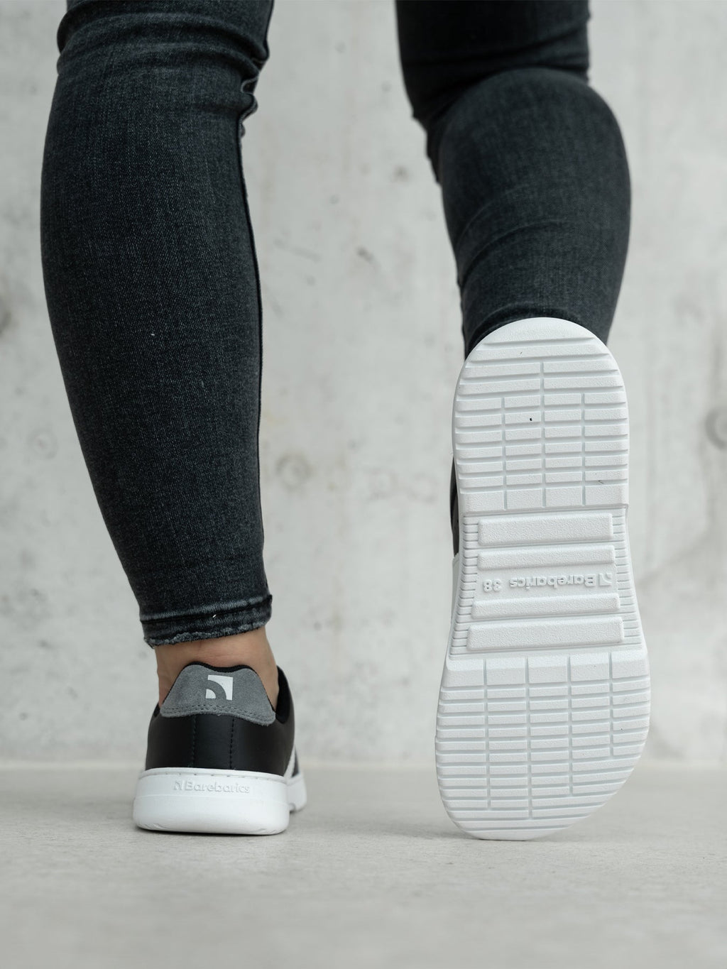 Barefoot Sneakers Barebarics Icara - Black & Dark Grey - Barefoot Shoe Store