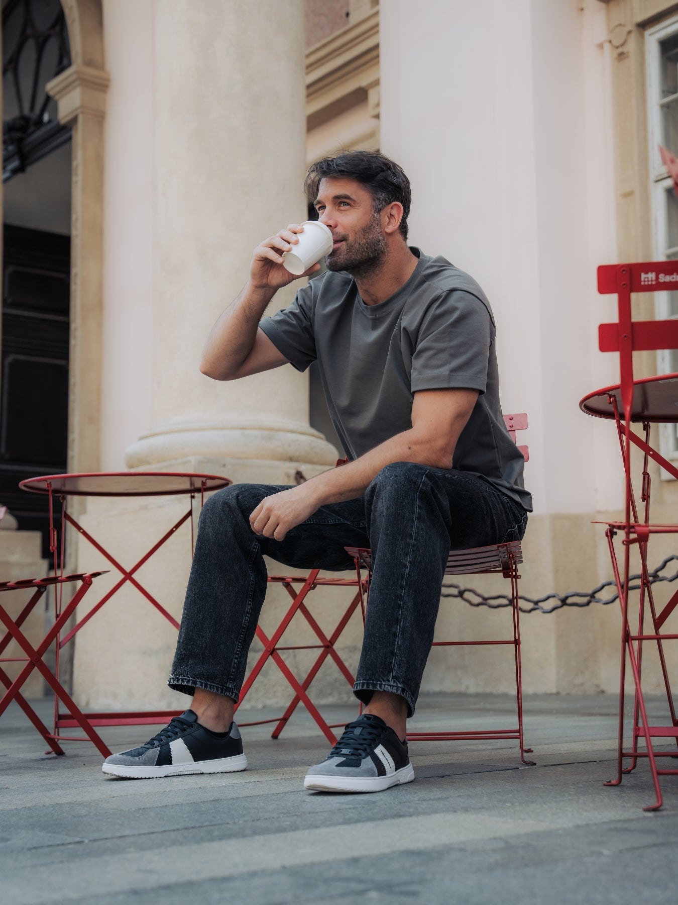 Barefoot Sneakers Barebarics Icara - Black & Dark Grey - Barefoot Shoe Store