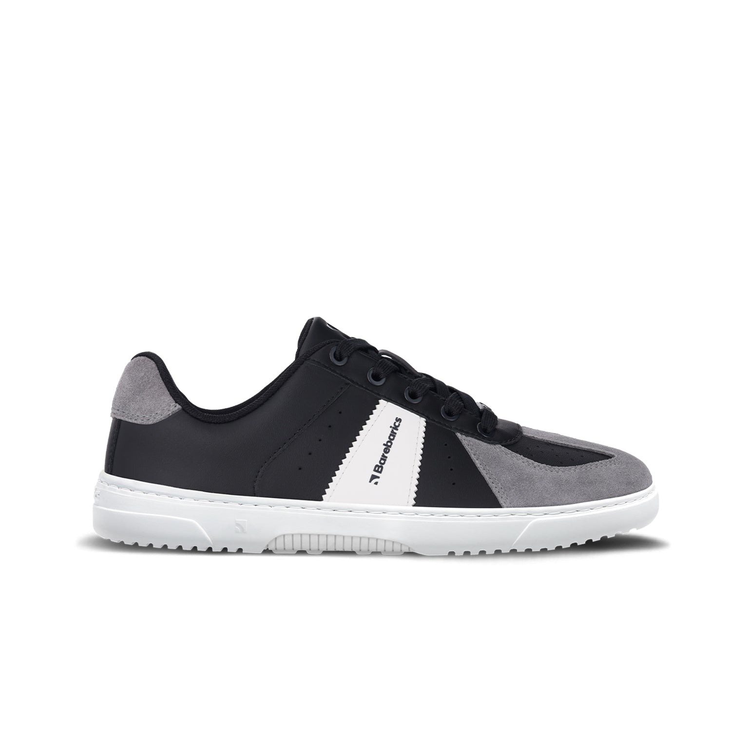 Barefoot Sneakers Barebarics Icara - Black & Dark Grey - Barefoot Shoe Store
