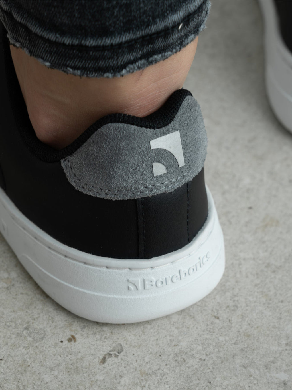 Barefoot Sneakers Barebarics Icara - Black & Dark Grey - Barefoot Shoe Store