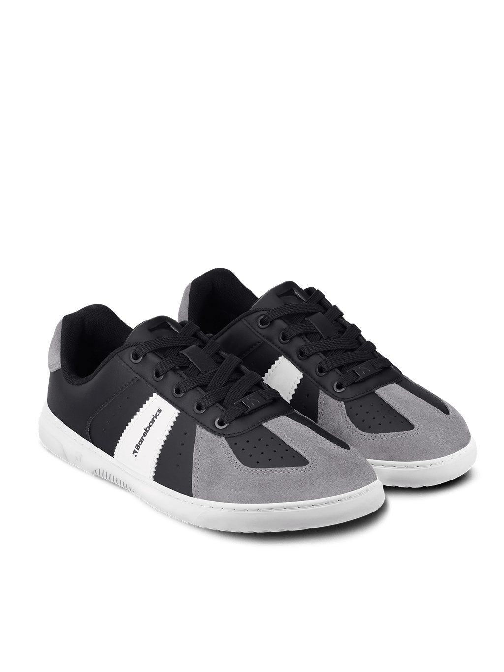 Barefoot Sneakers Barebarics Icara - Black & Dark Grey - Barefoot Shoe Store