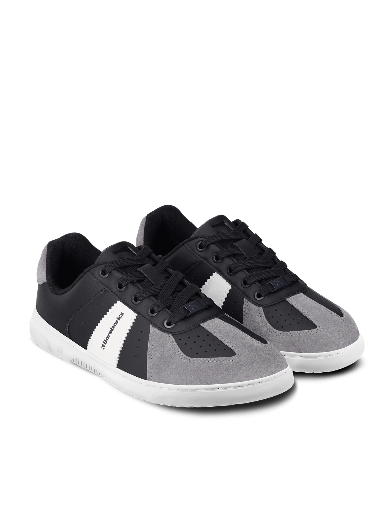 Barefoot Sneakers Barebarics Icara - Black & Dark Grey - Barefoot Shoe Store