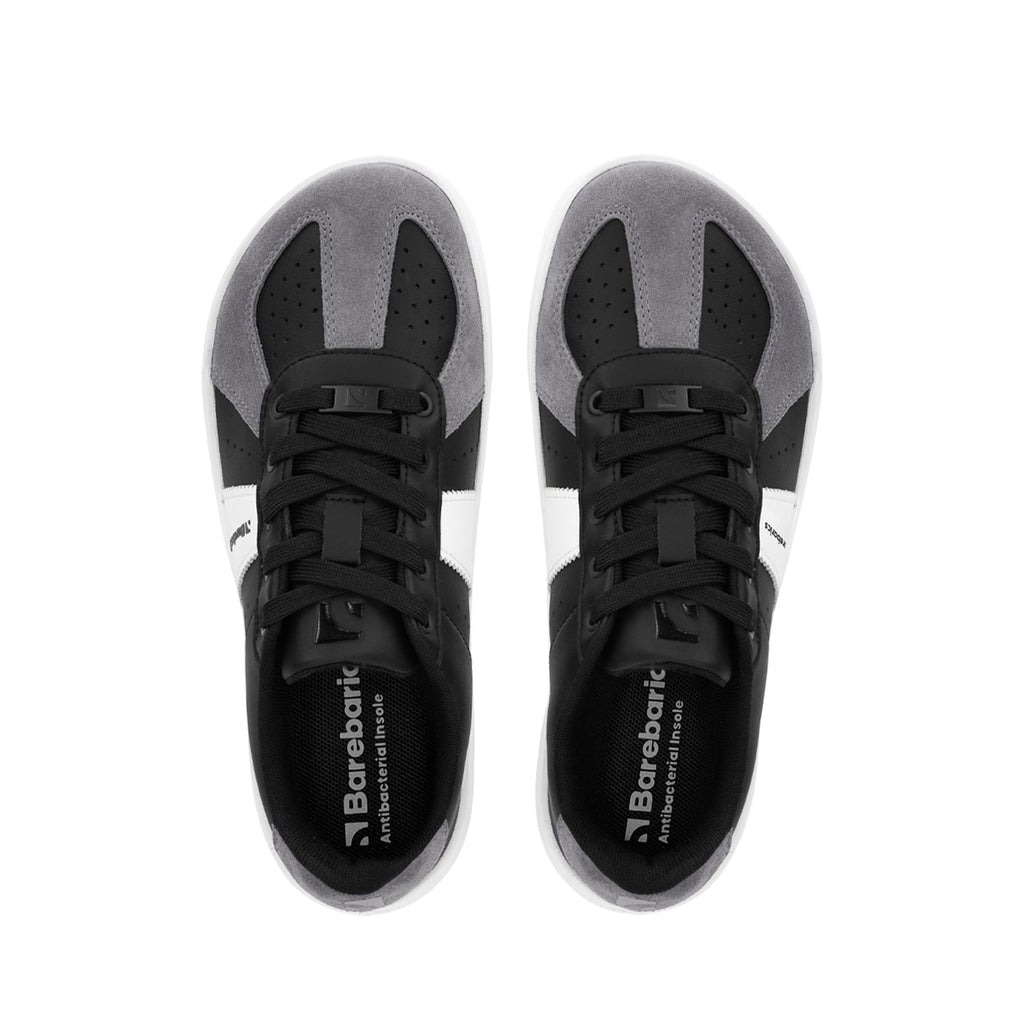 Barefoot Sneakers Barebarics Icara - Black & Dark Grey - Barefoot Shoe Store