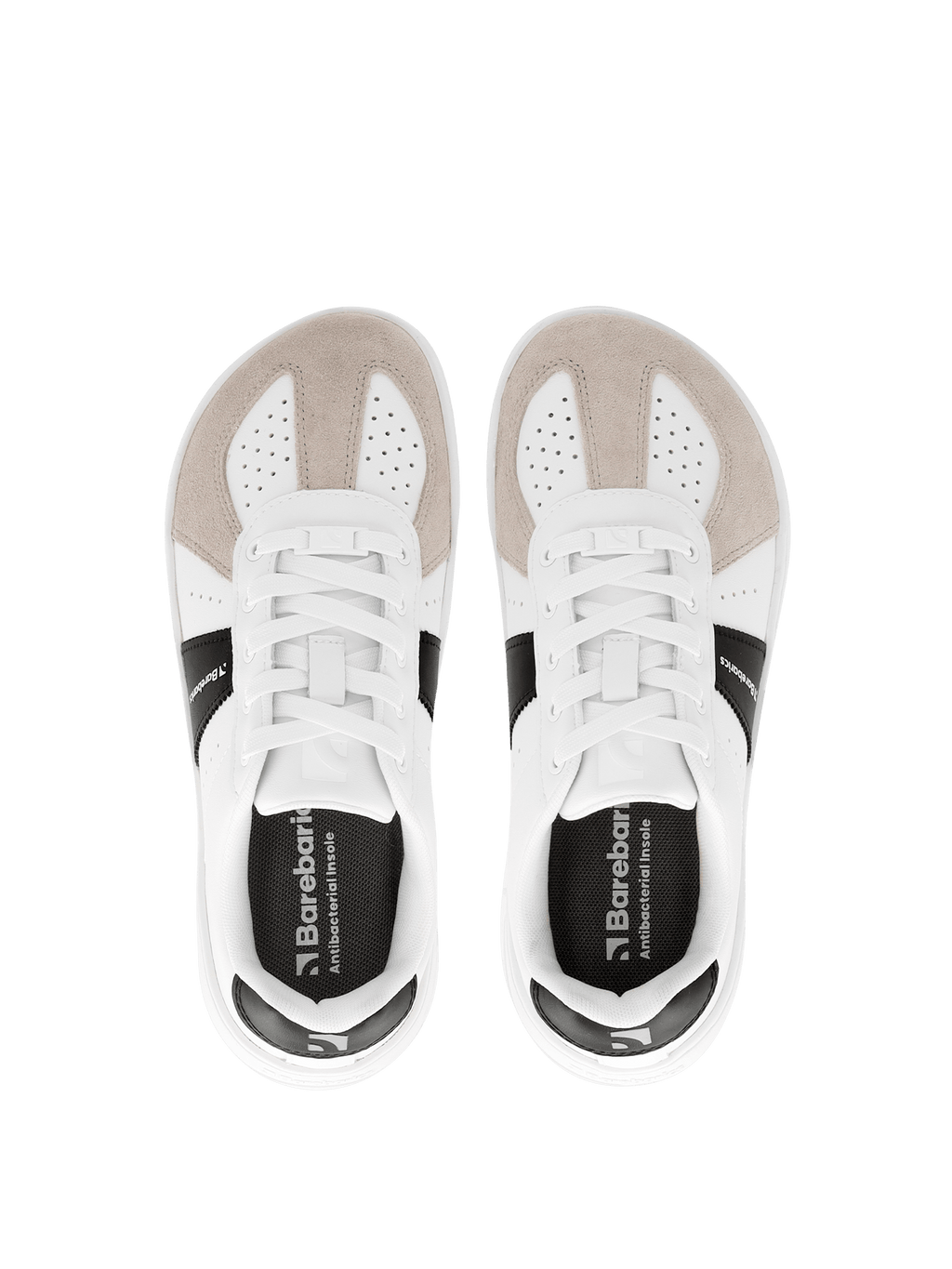 Barefoot Sneakers Barebarics Icara - White & Beige - Barefoot Shoe Store