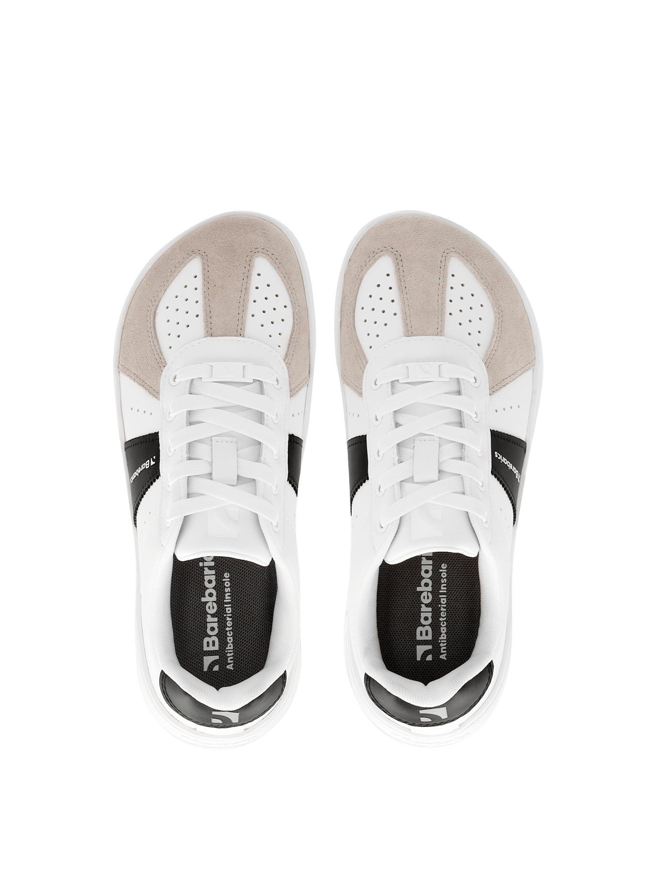 Barefoot Sneakers Barebarics Icara - White & Beige - Barefoot Shoe Store