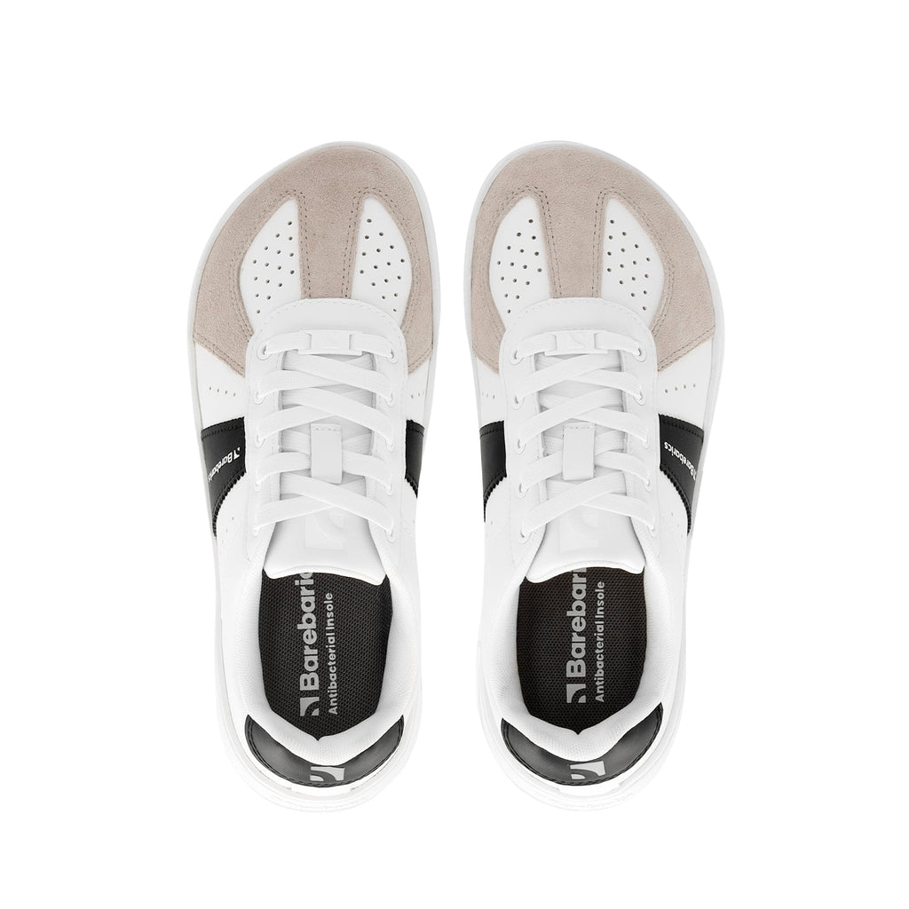 Barefoot Sneakers Barebarics Icara - White & Beige - Barefoot Shoe Store