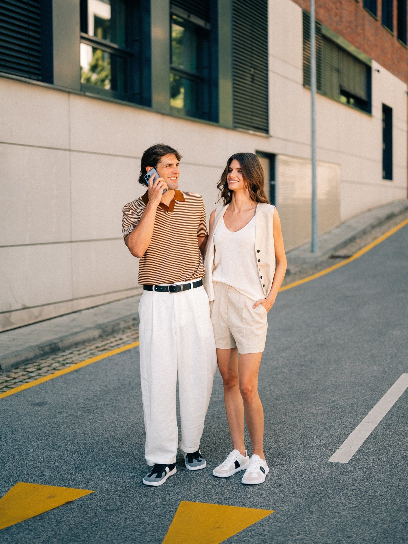 Barefoot Sneakers Barebarics Icara - White & Beige - Barefoot Shoe Store