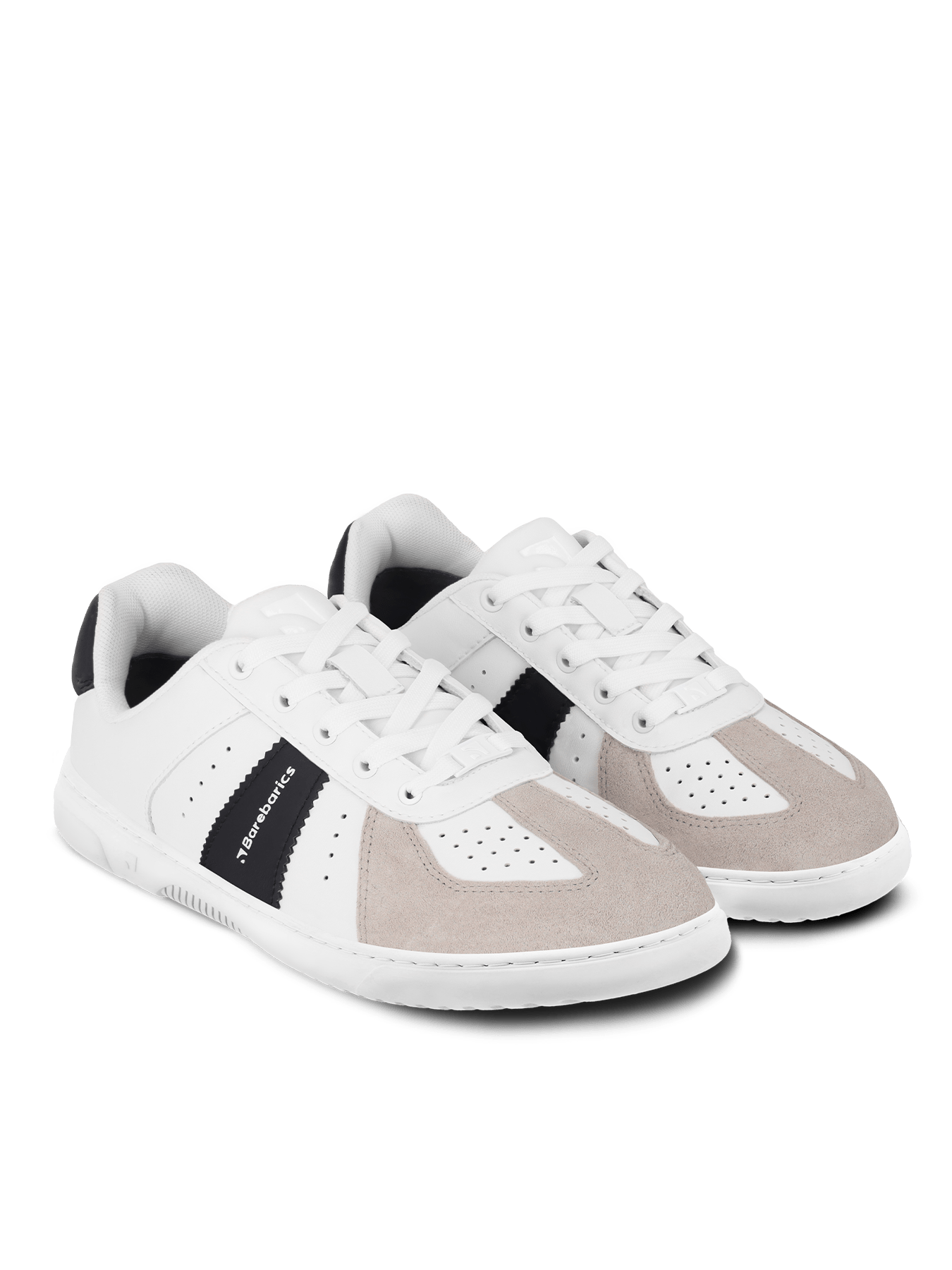 Barefoot Sneakers Barebarics Icara - White & Beige - Barefoot Shoe Store