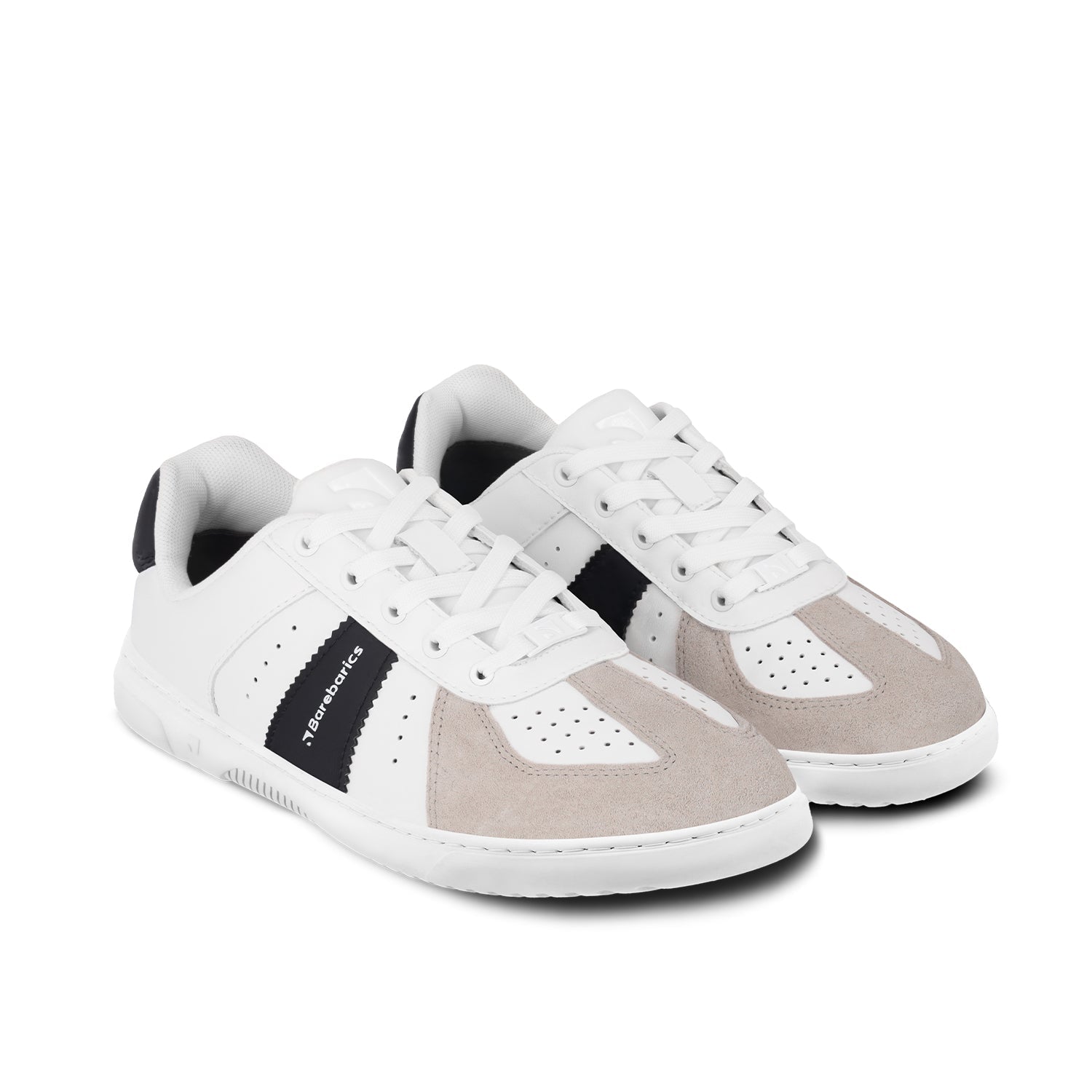 Barefoot Sneakers Barebarics Icara - White & Beige - Barefoot Shoe Store