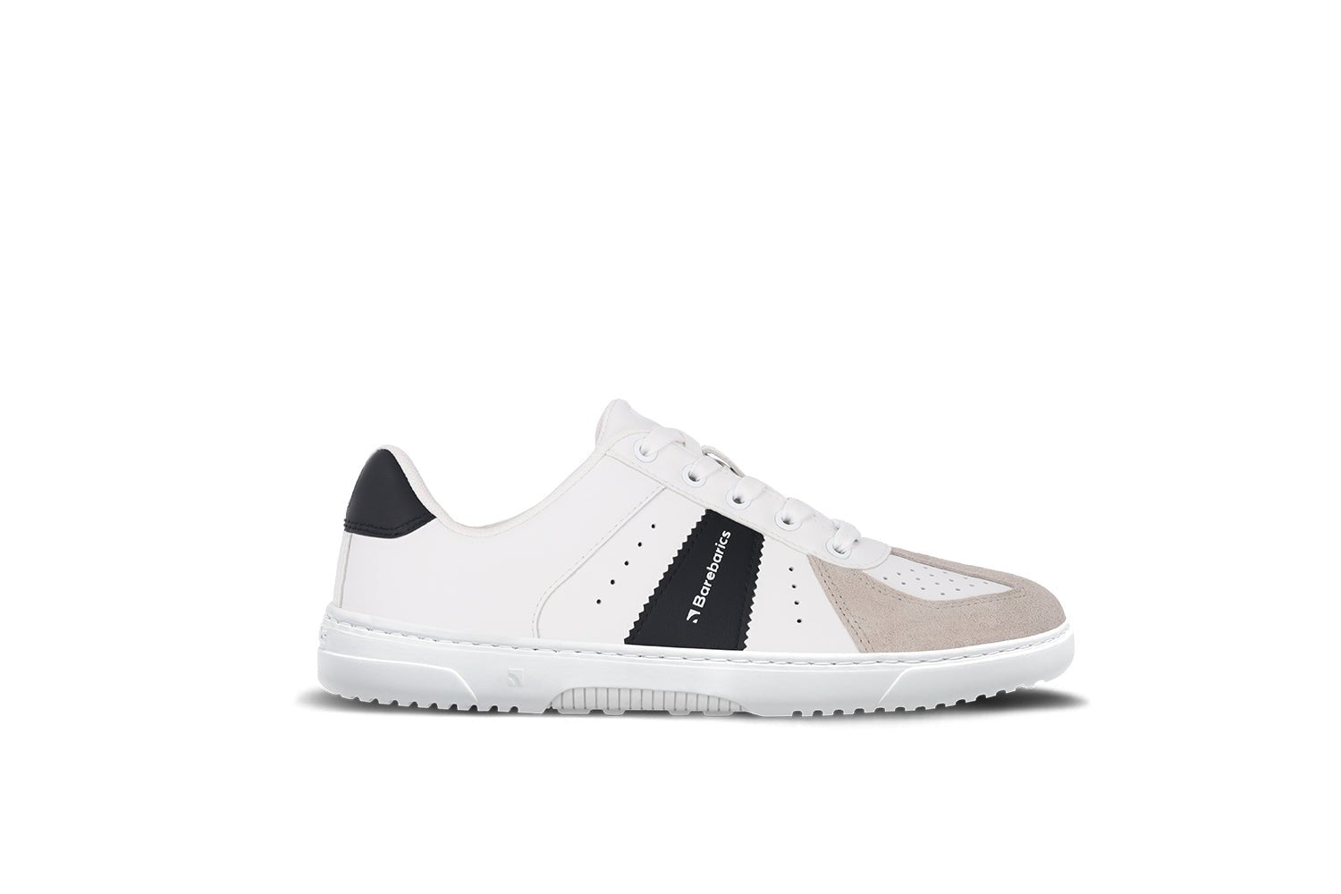 Barefoot Sneakers Barebarics Icara - White & Beige - Barefoot Shoe Store