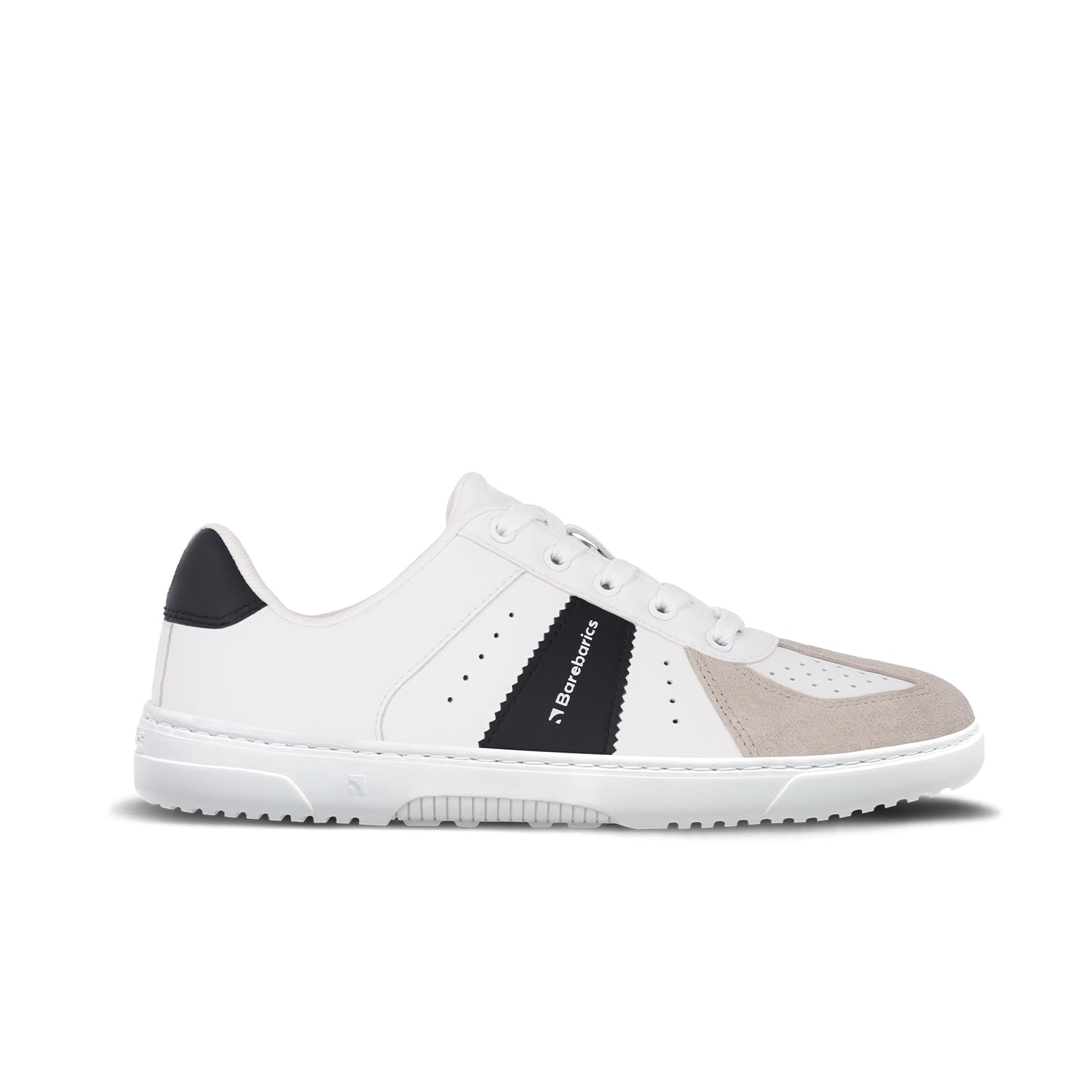 Barefoot Sneakers Barebarics Icara - White & Beige - Barefoot Shoe Store