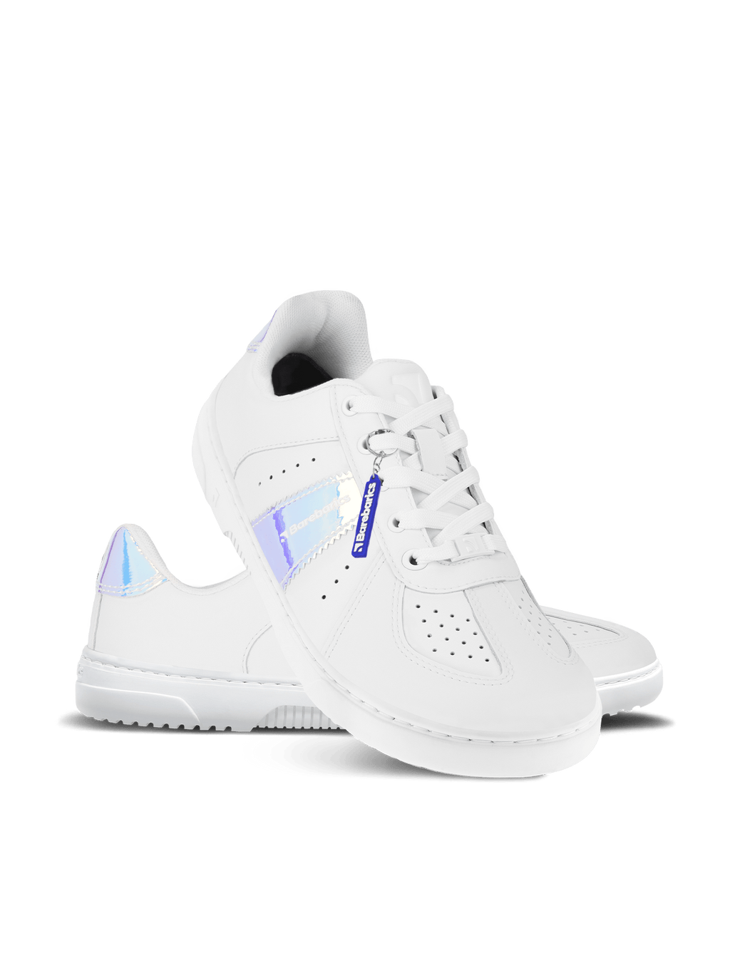 Barefoot Sneakers Barebarics Icara - White & Pastel Iridescent - Barefoot Shoe Store