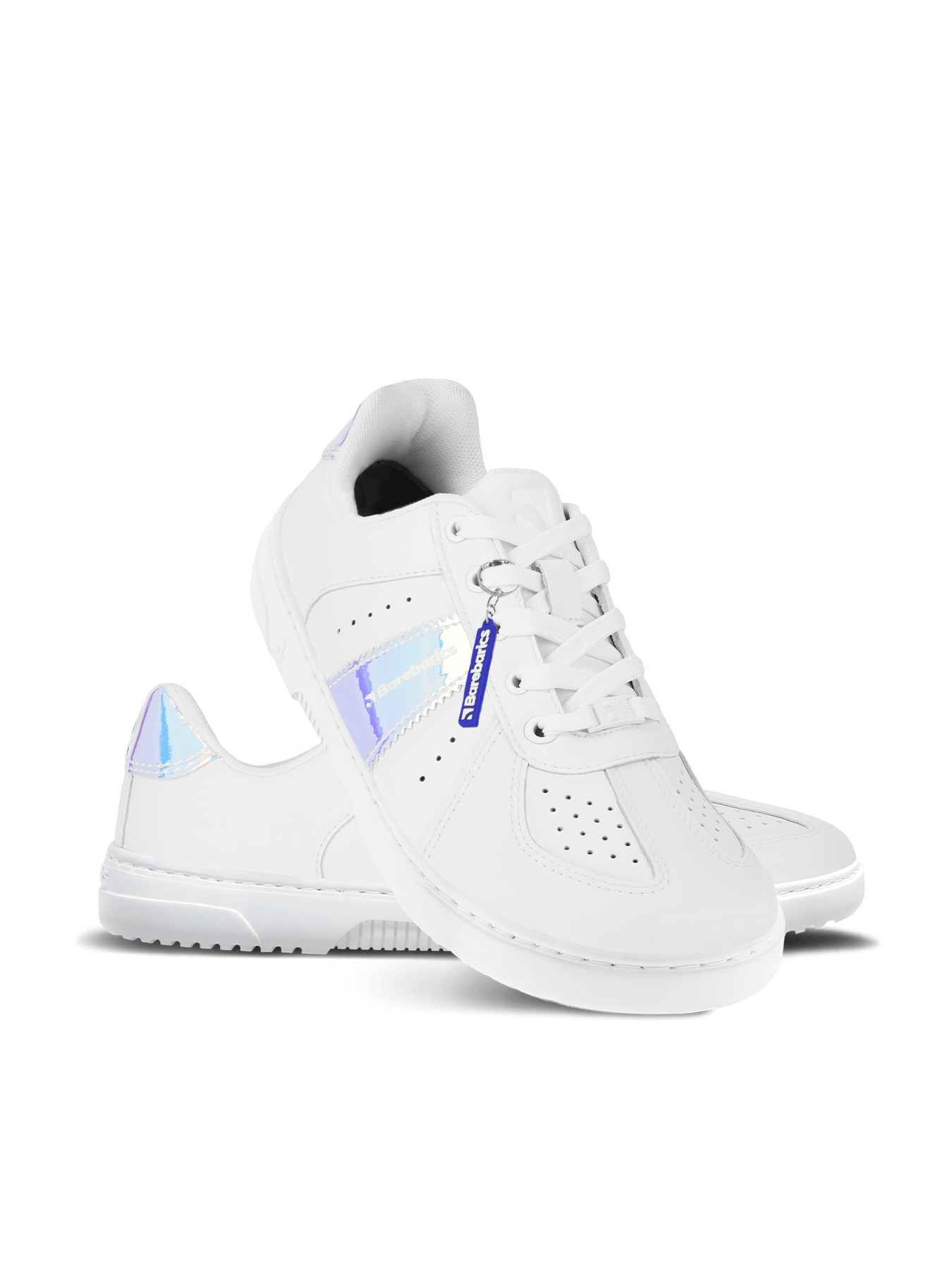 Barefoot Sneakers Barebarics Icara - White & Pastel Iridescent - Barefoot Shoe Store