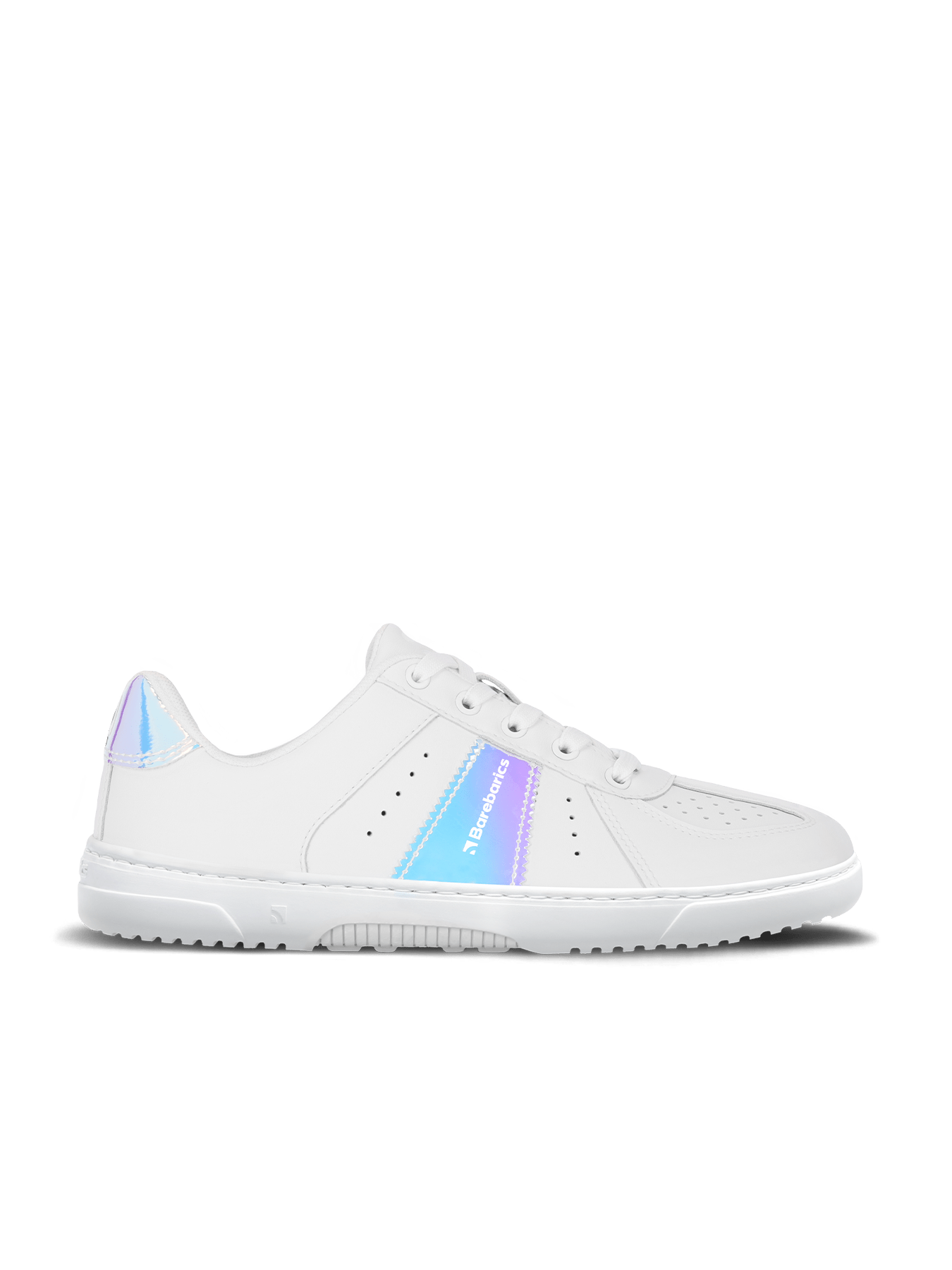 Barefoot Sneakers Barebarics Icara - White & Pastel Iridescent - Barefoot Shoe Store